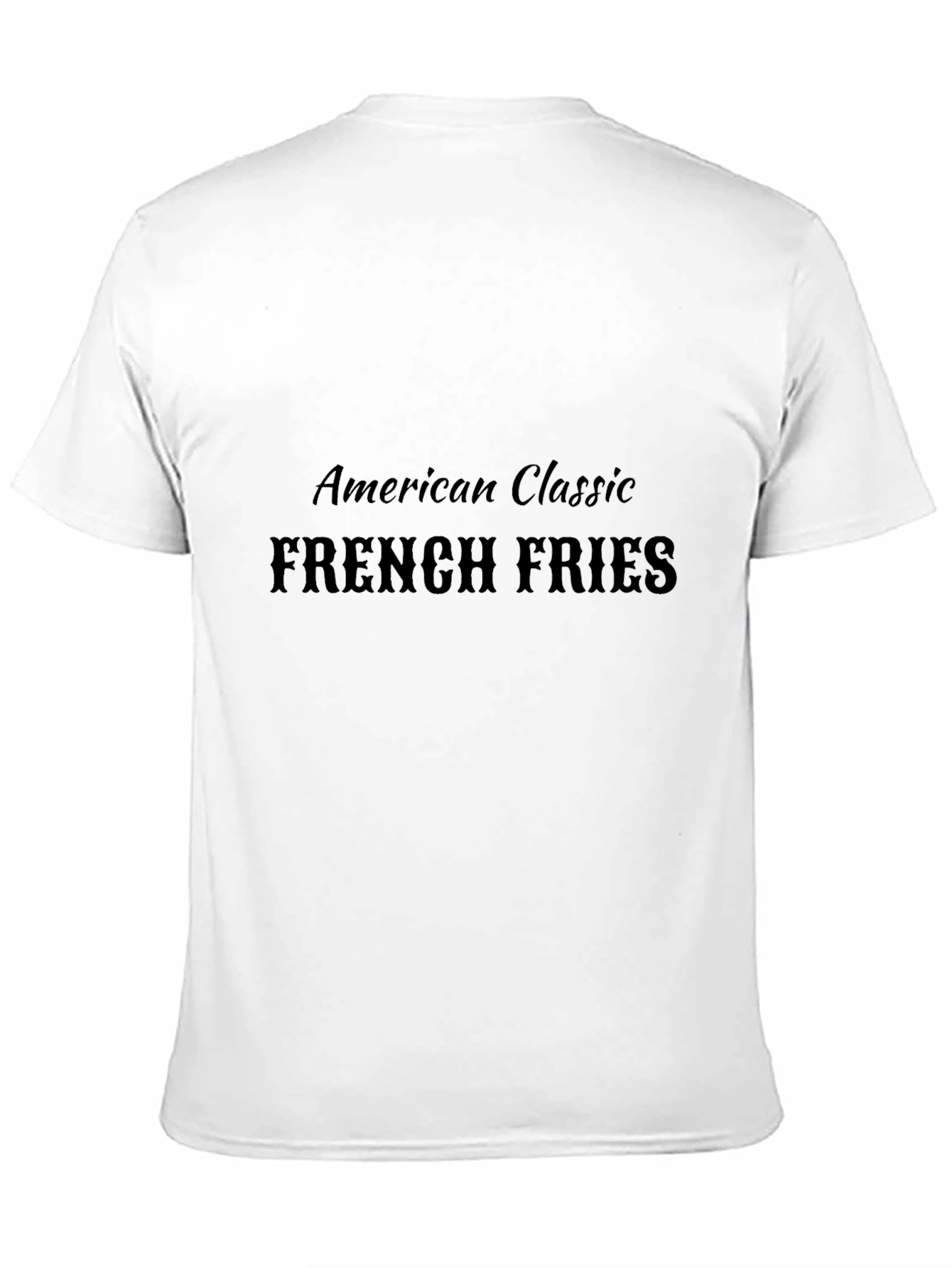 American Classic French Fries Black T-Shirt