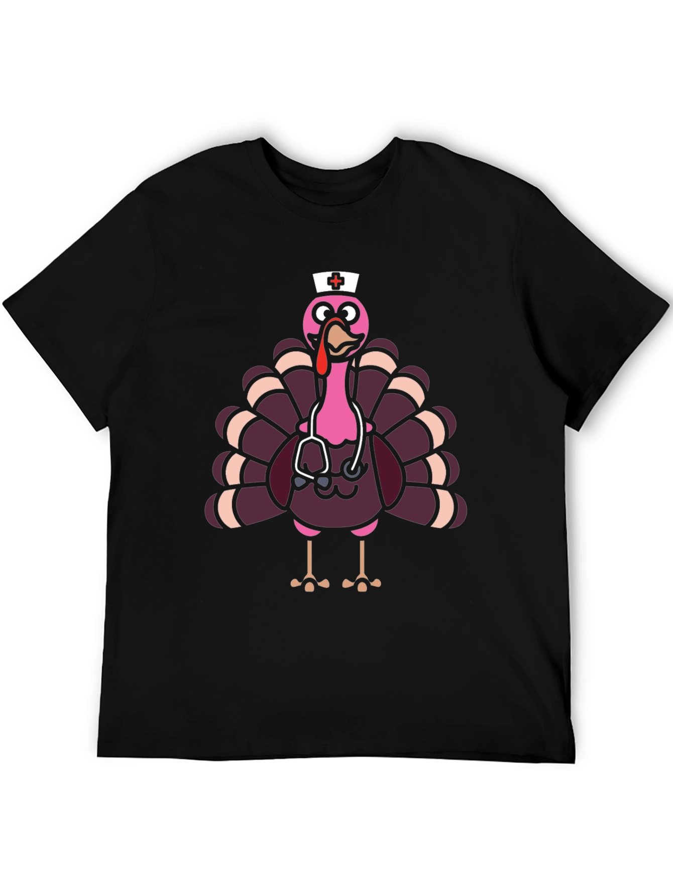 Nurse Turkey Graphic Tee - Thanksgiving Holiday Fun!