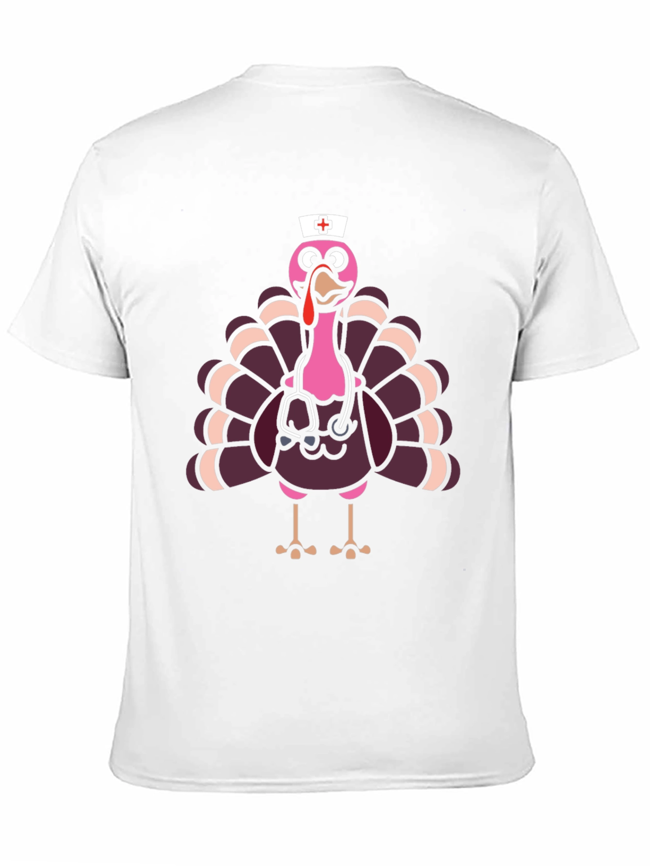 Nurse Turkey Graphic Tee - Thanksgiving Holiday Fun!