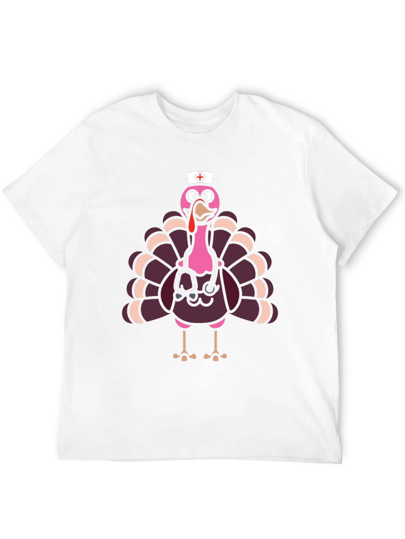 Nurse Turkey Graphic Tee - Thanksgiving Holiday Fun!