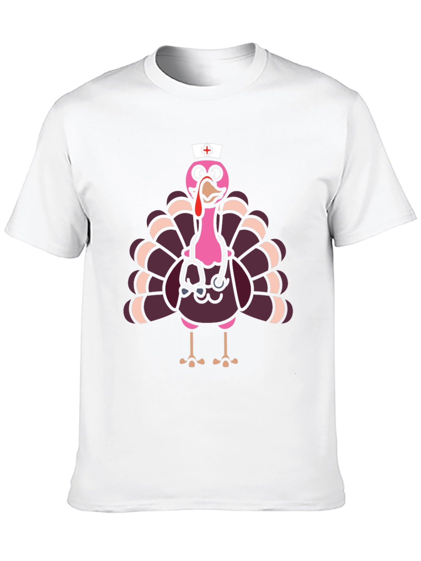 Nurse Turkey Graphic Tee - Thanksgiving Holiday Fun!