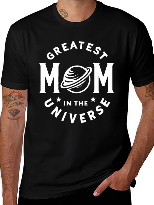 Greatest Mom In The Universe Black T-Shirt