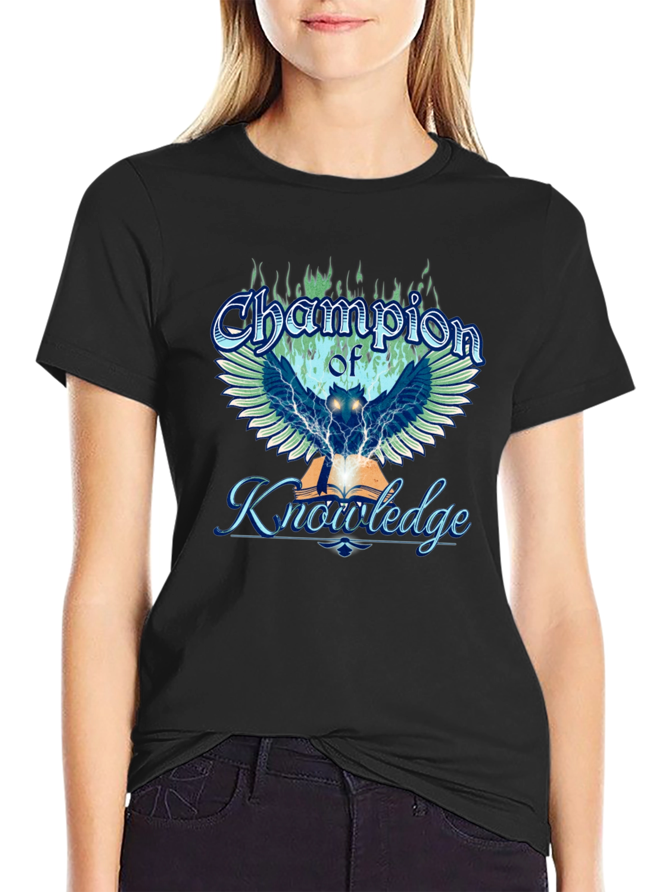 Champion of Knowledge Graphic Tee