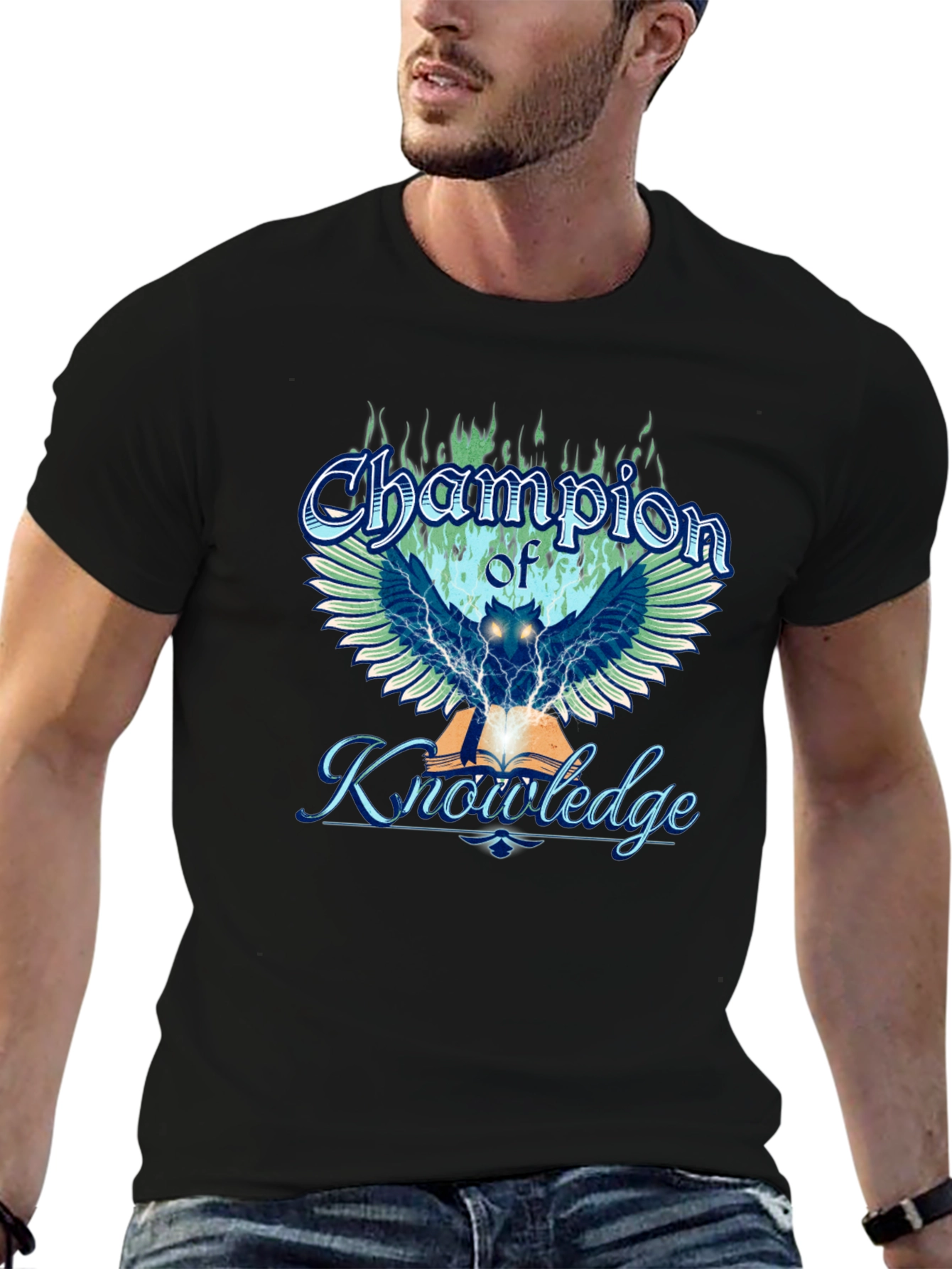 Champion of Knowledge Graphic Tee