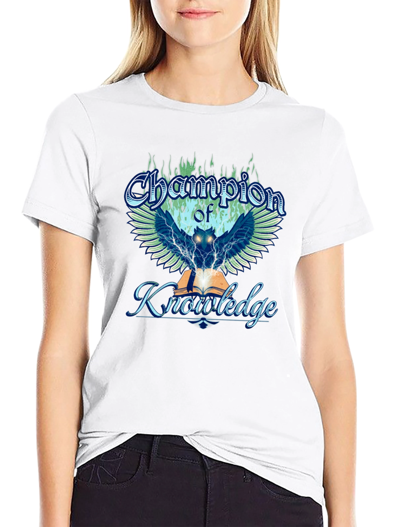 Champion of Knowledge Graphic Tee