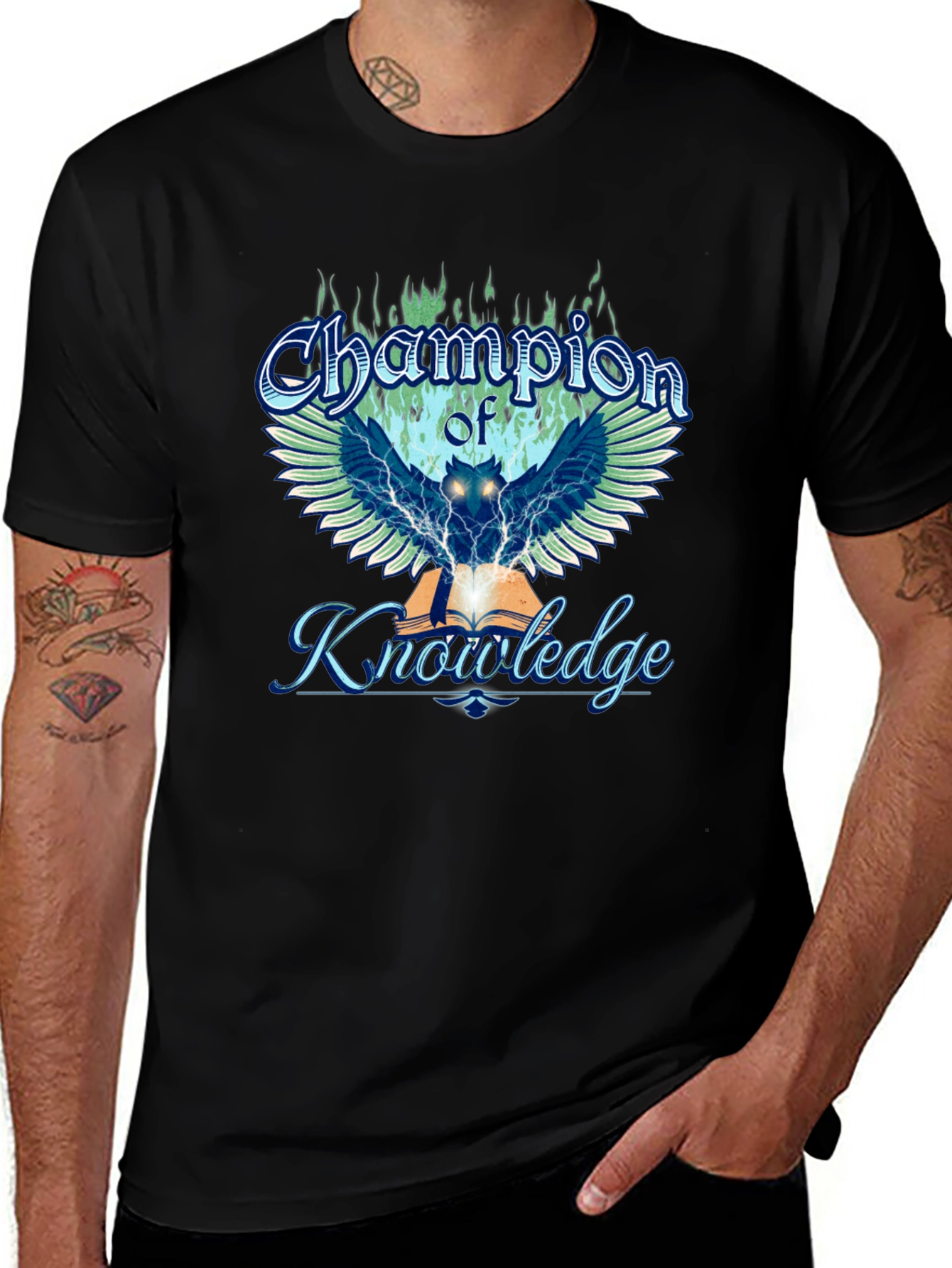 Champion of Knowledge Graphic Tee