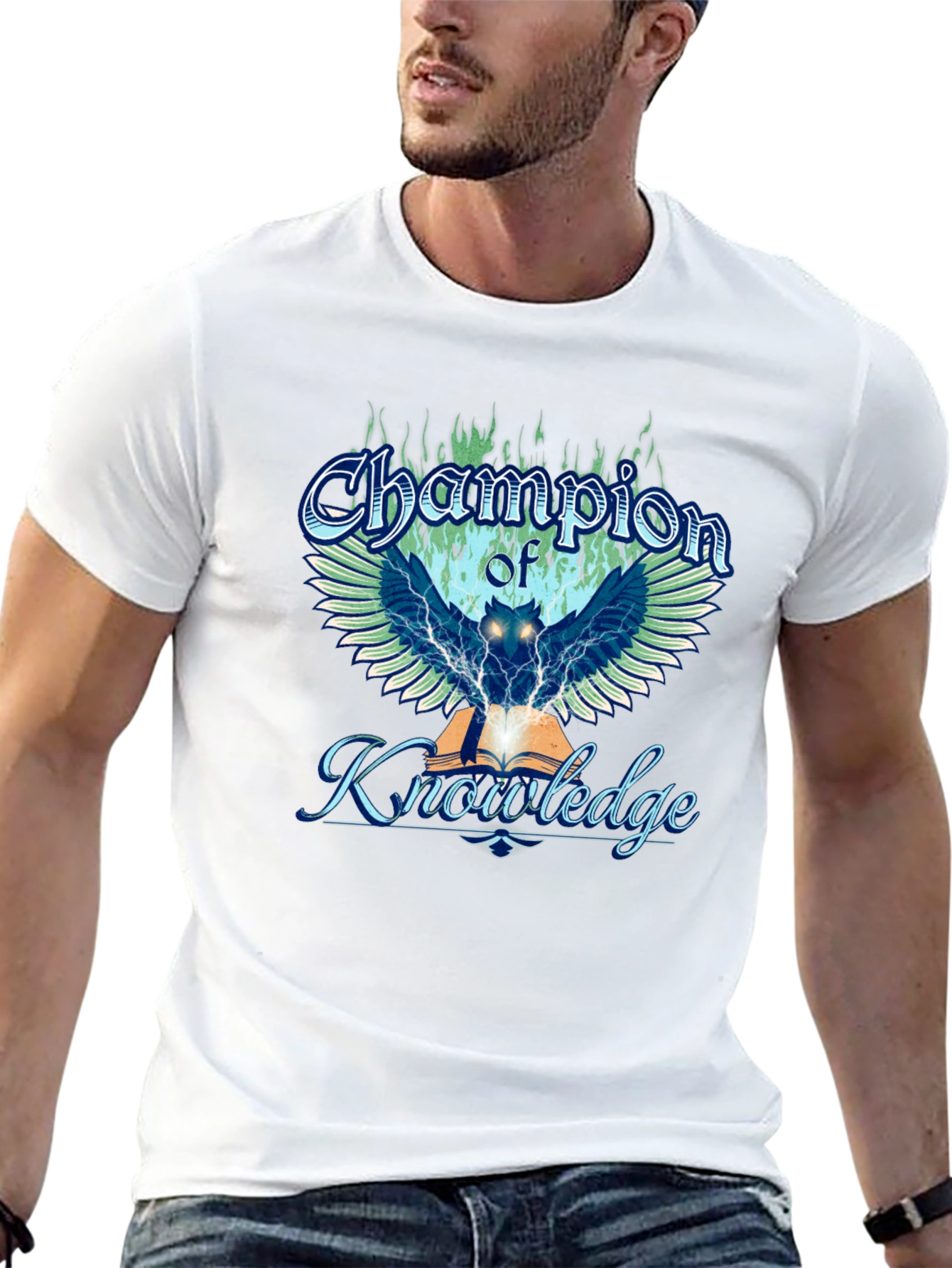 Champion of Knowledge Graphic Tee