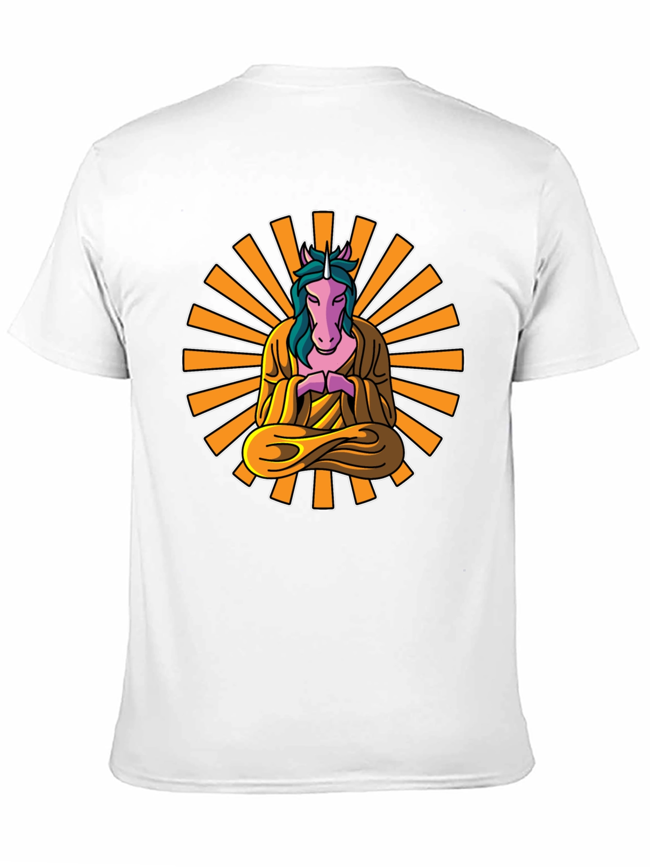 Zen Unicorn T-Shirt: Meditating Mystical Design