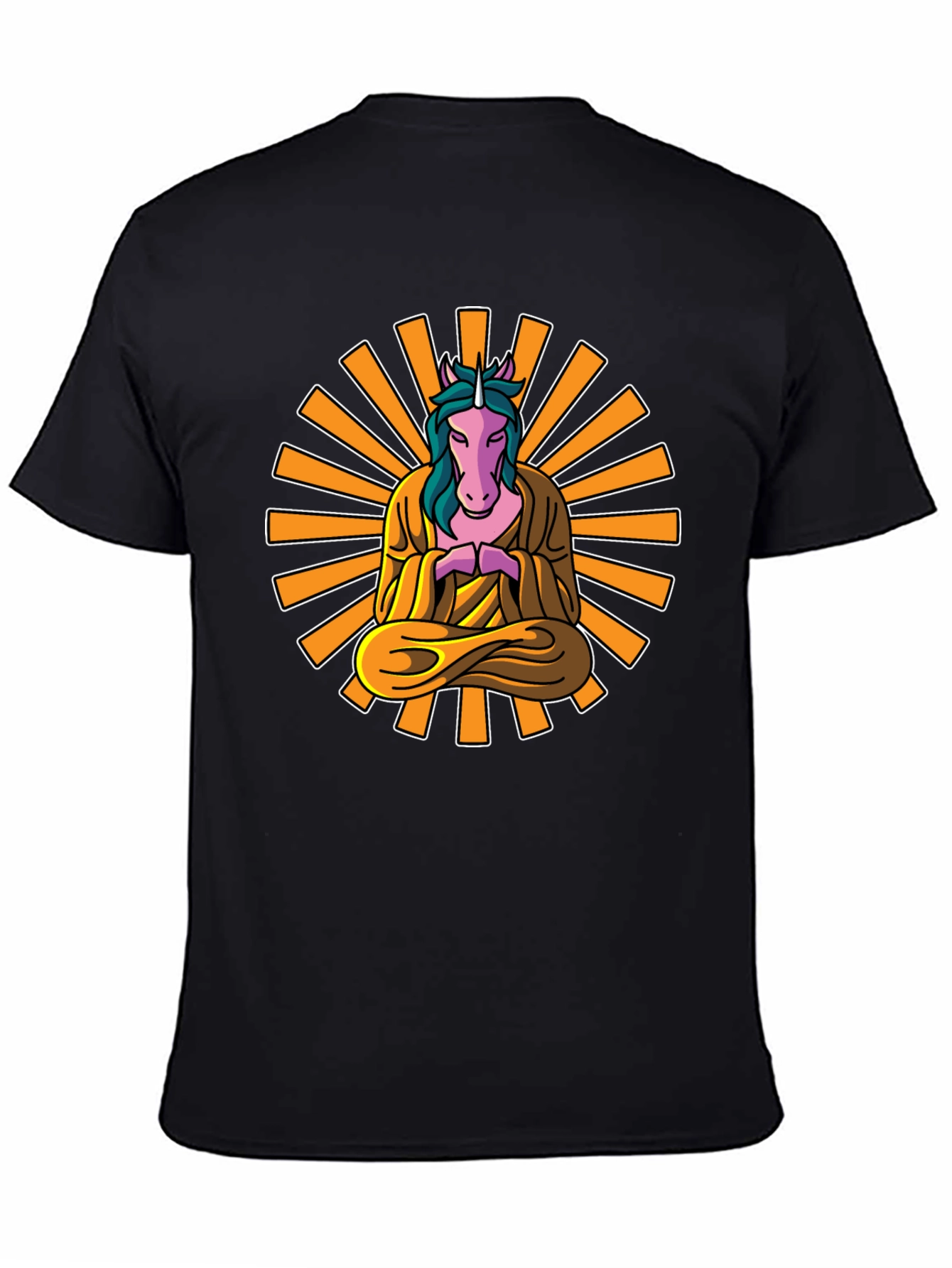 Zen Unicorn T-Shirt: Meditating Mystical Design