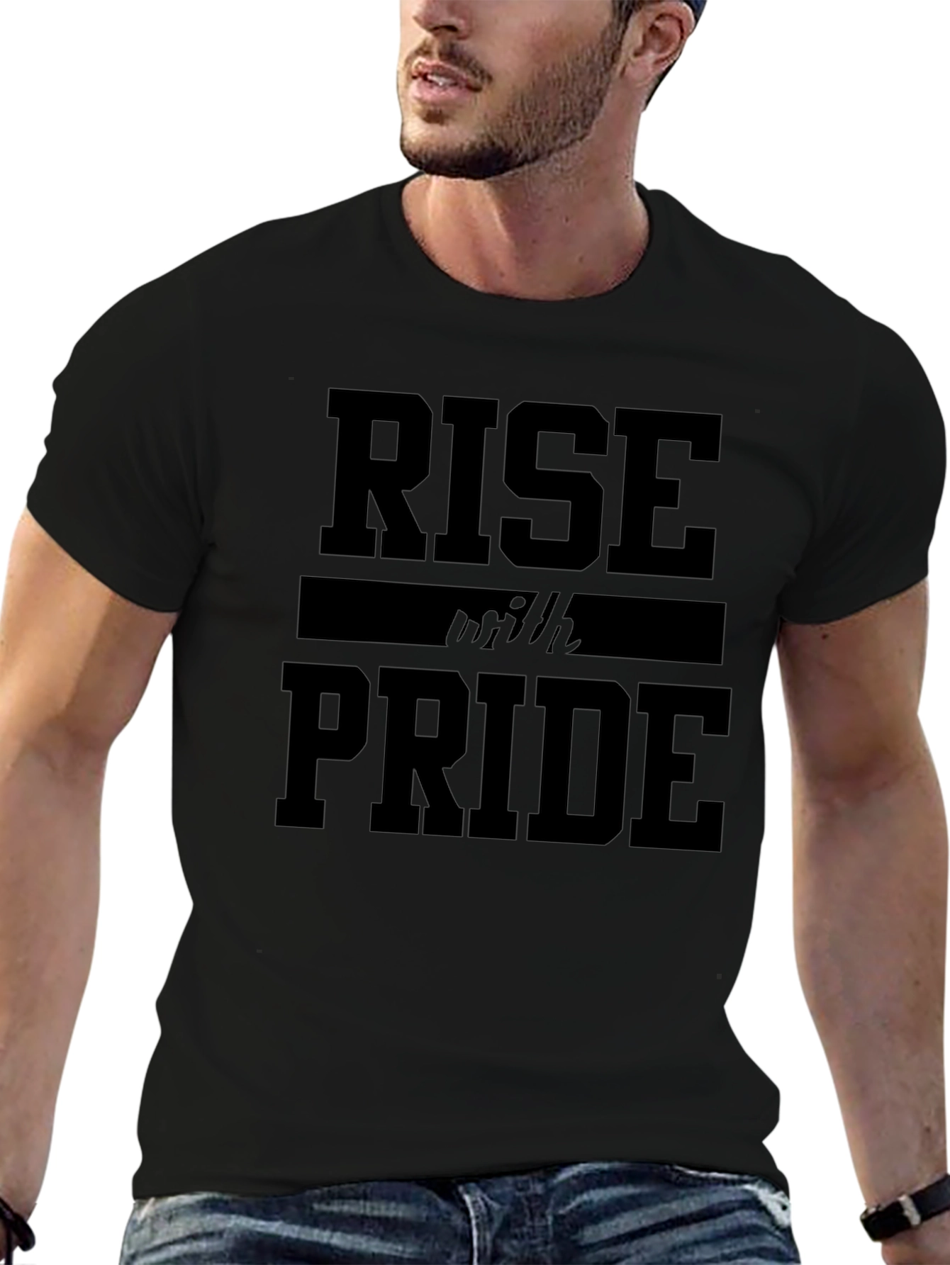 Rise With Pride Graphic T-Shirt - Black