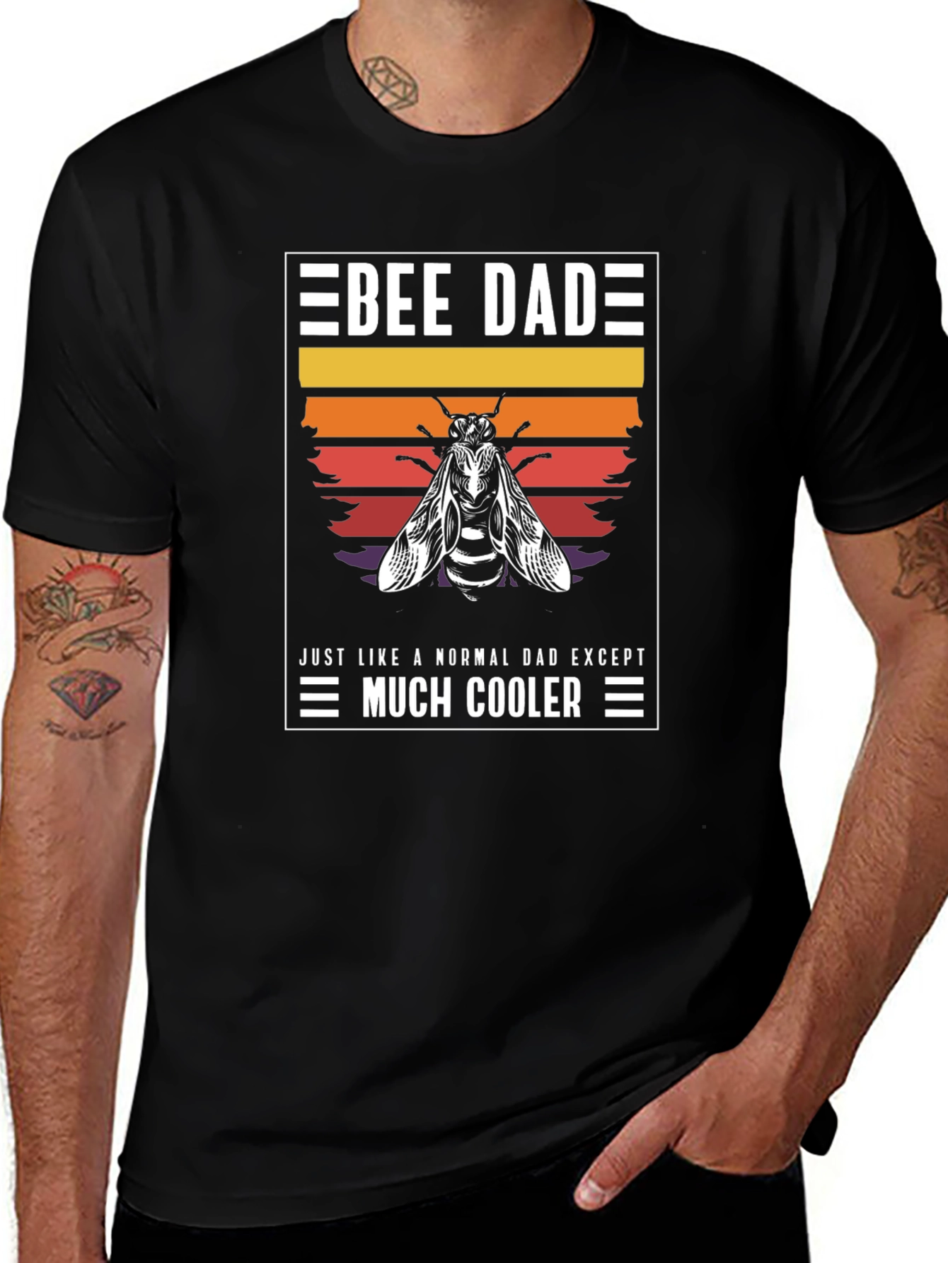 Bee Dad T-Shirt - Much Cooler Dad Gift