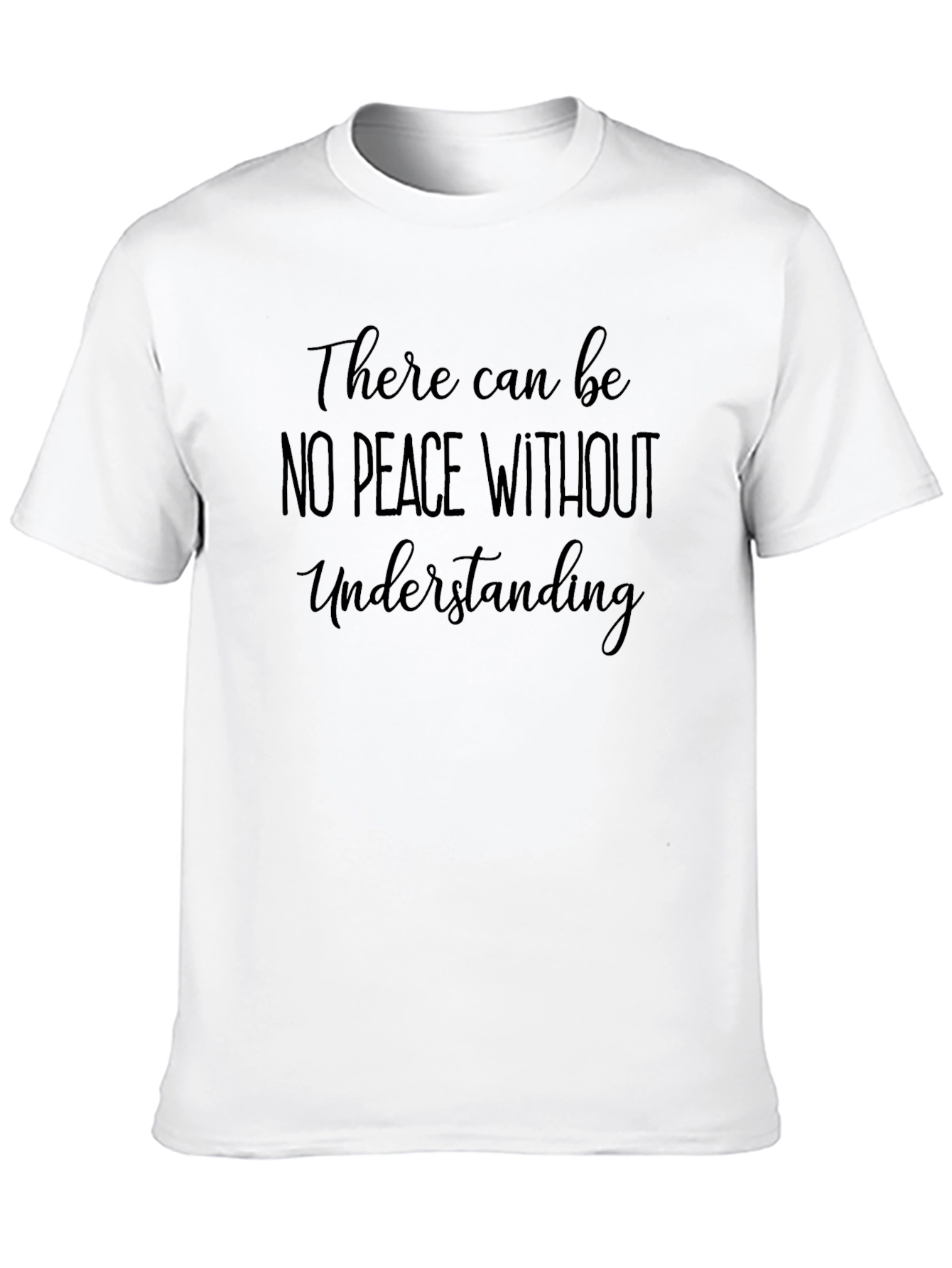 Peace Without Understanding Black T-Shirt