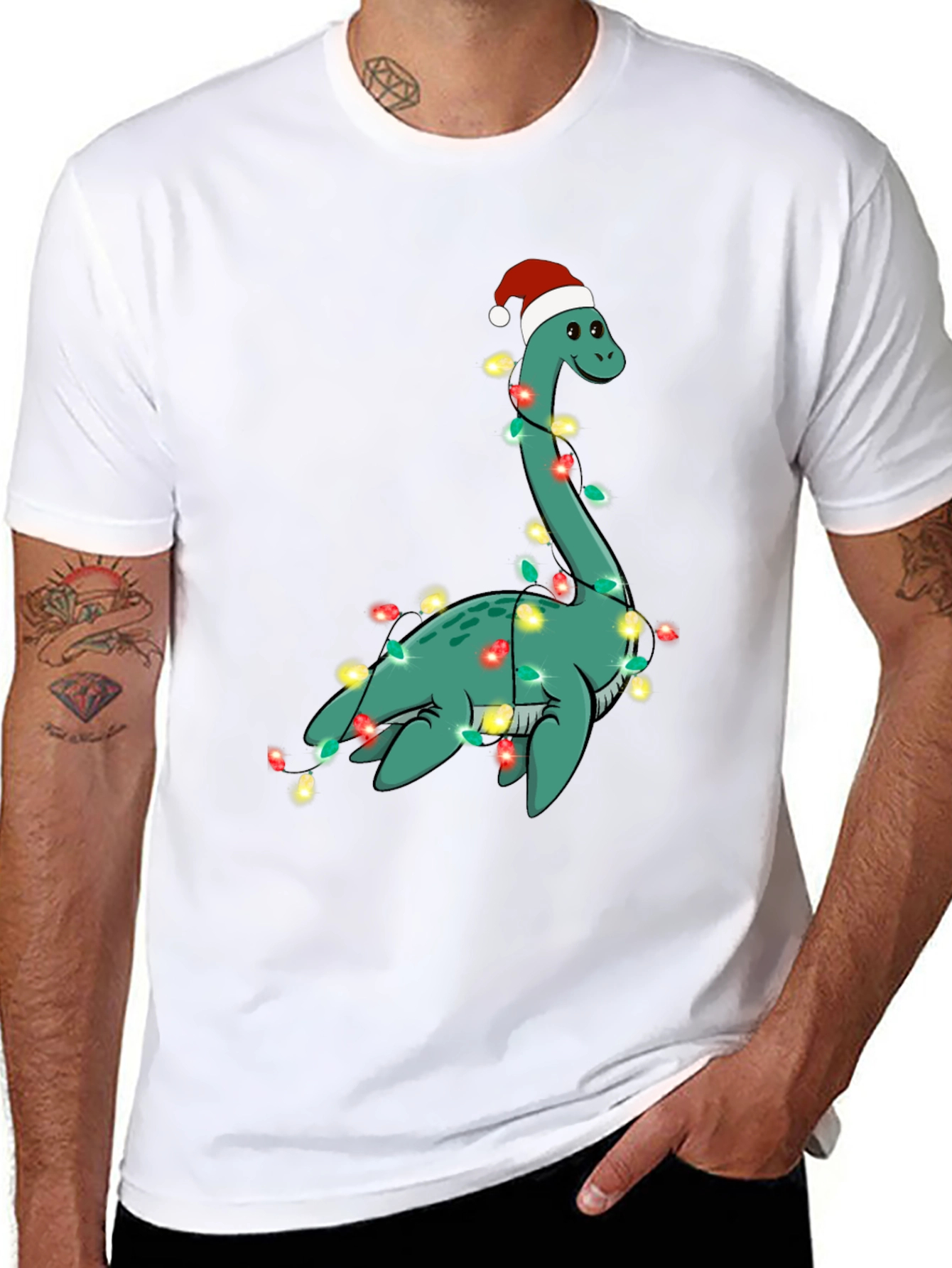 Festive Loch Ness Monster Christmas T-Shirt