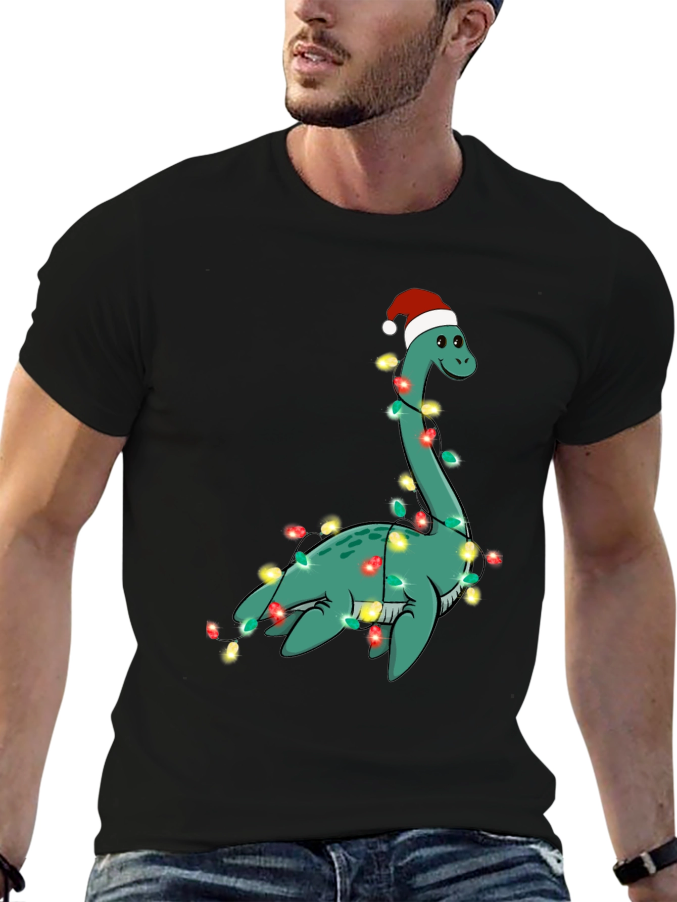 Festive Loch Ness Monster Christmas T-Shirt