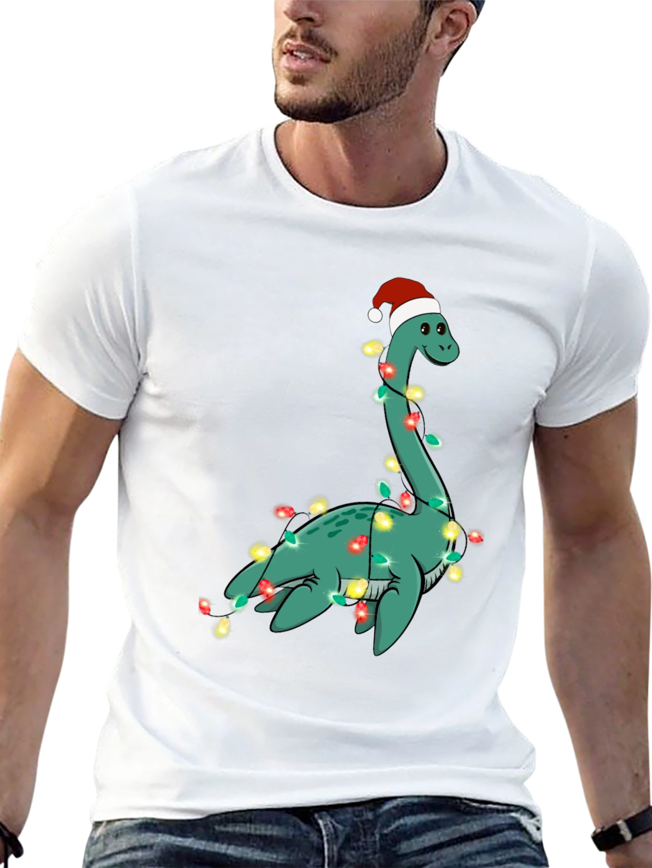 Festive Loch Ness Monster Christmas T-Shirt