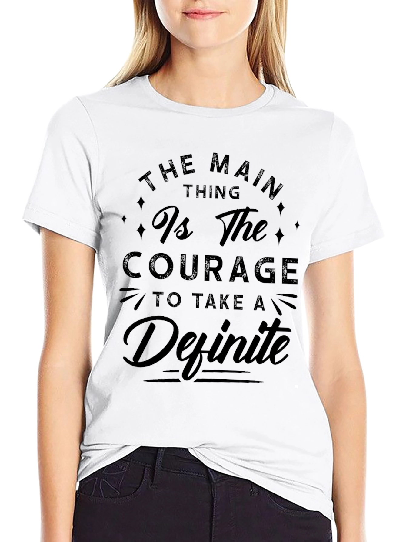 Courage to Take a Definite Tee