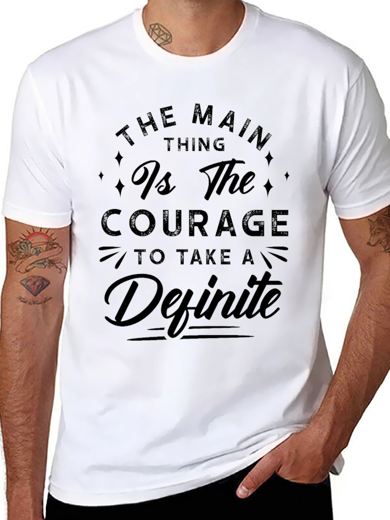 Courage to Take a Definite Tee