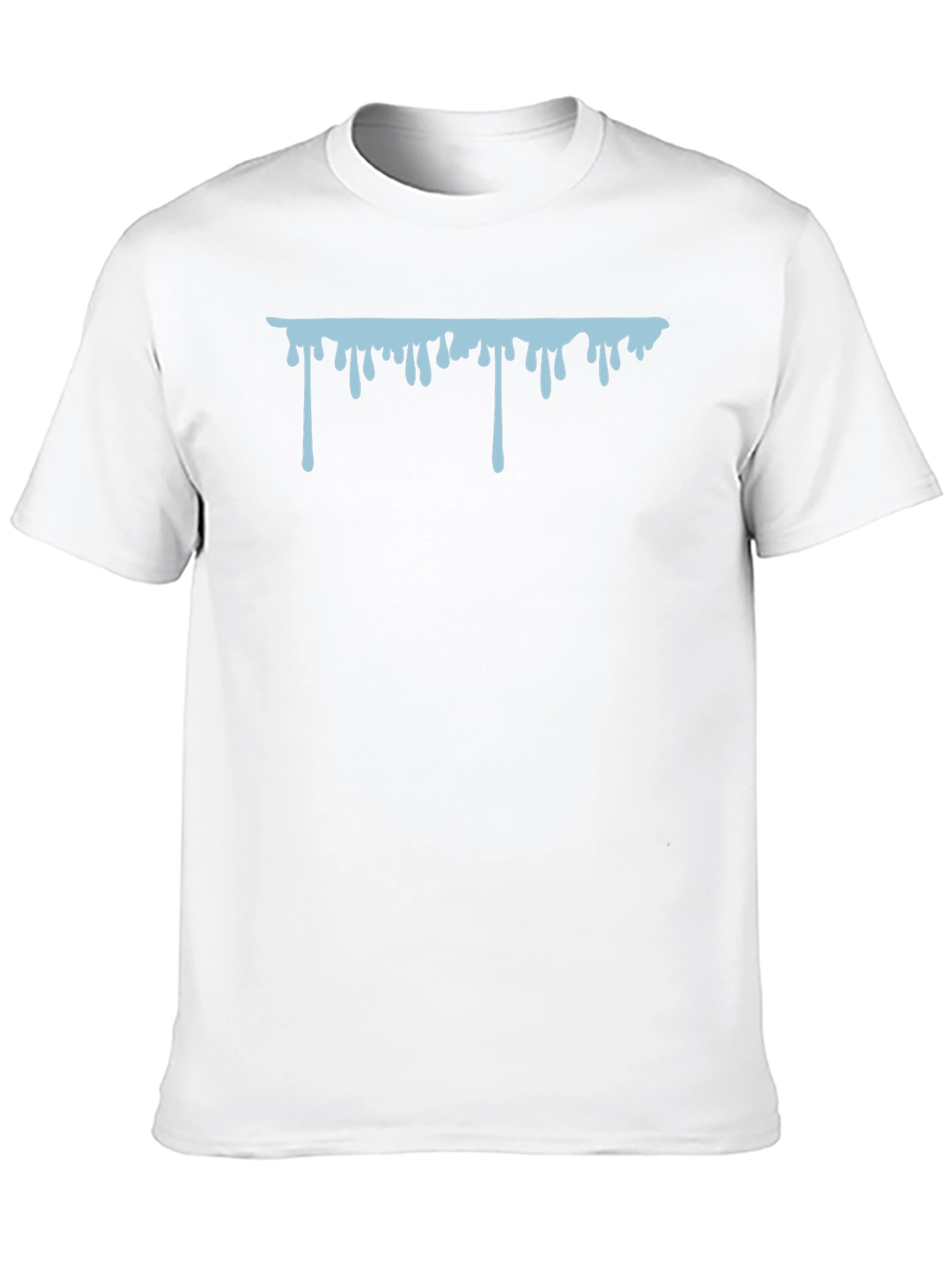 Dripping Graphic Print Black T-Shirt
