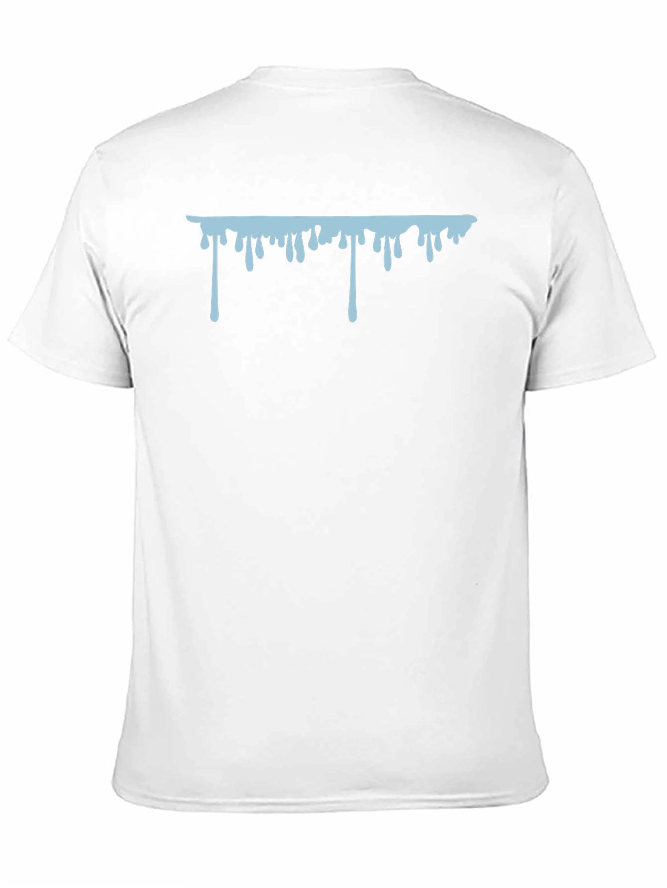 Dripping Graphic Print Black T-Shirt