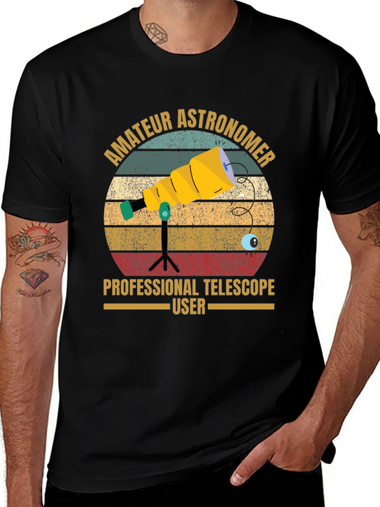 Amateur Astronomer Telescope User Graphic Tee