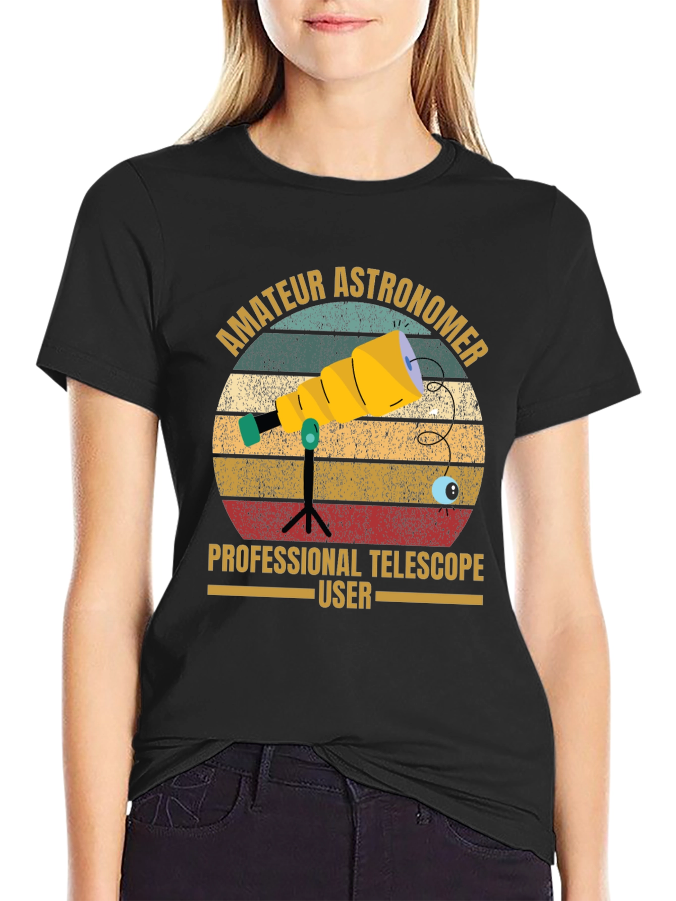 Amateur Astronomer Telescope User Graphic Tee