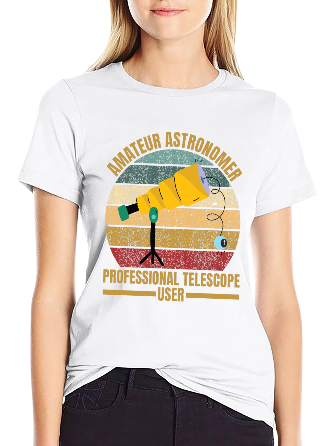 Amateur Astronomer Telescope User Graphic Tee