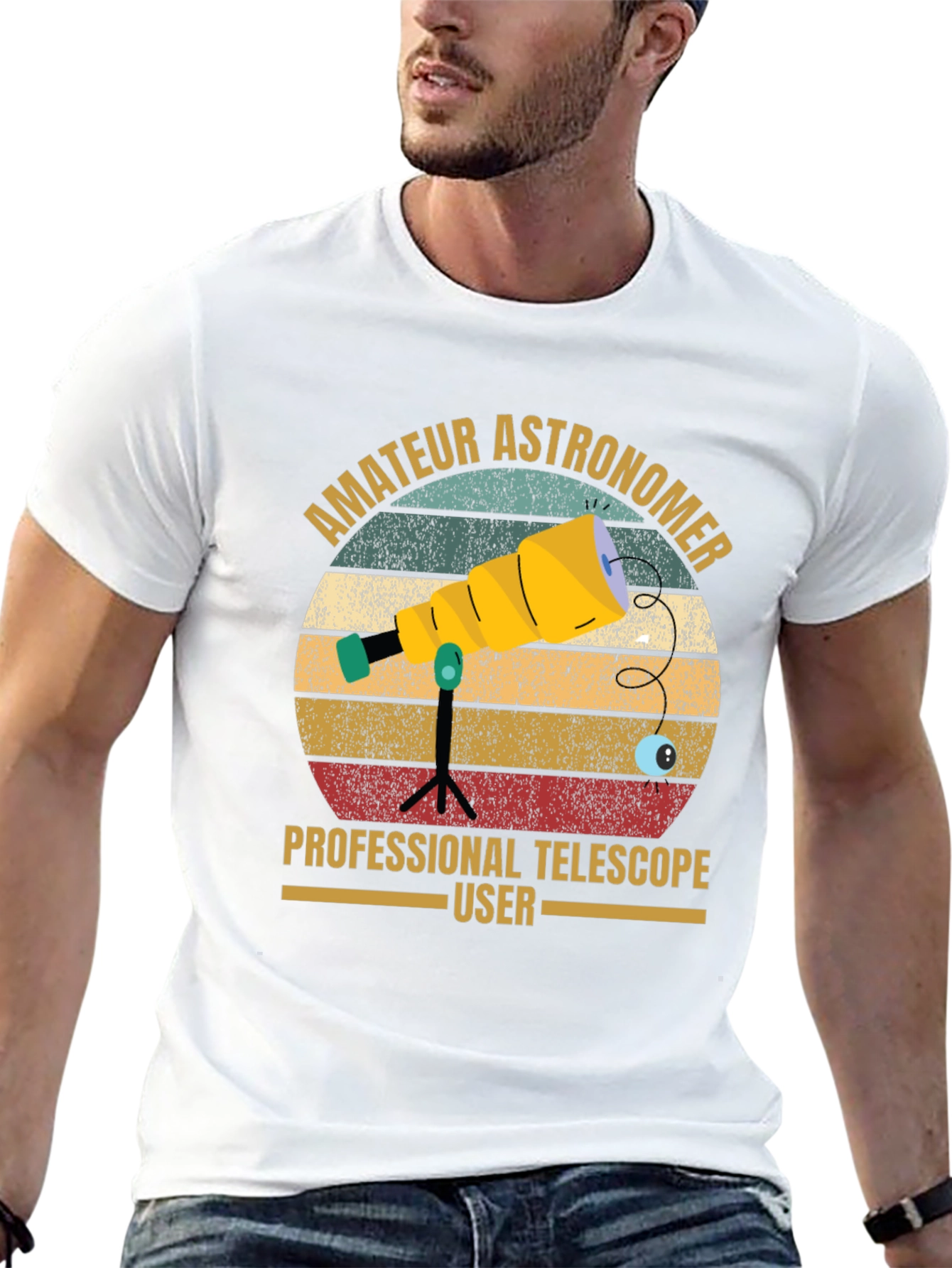 Amateur Astronomer Telescope User Graphic Tee