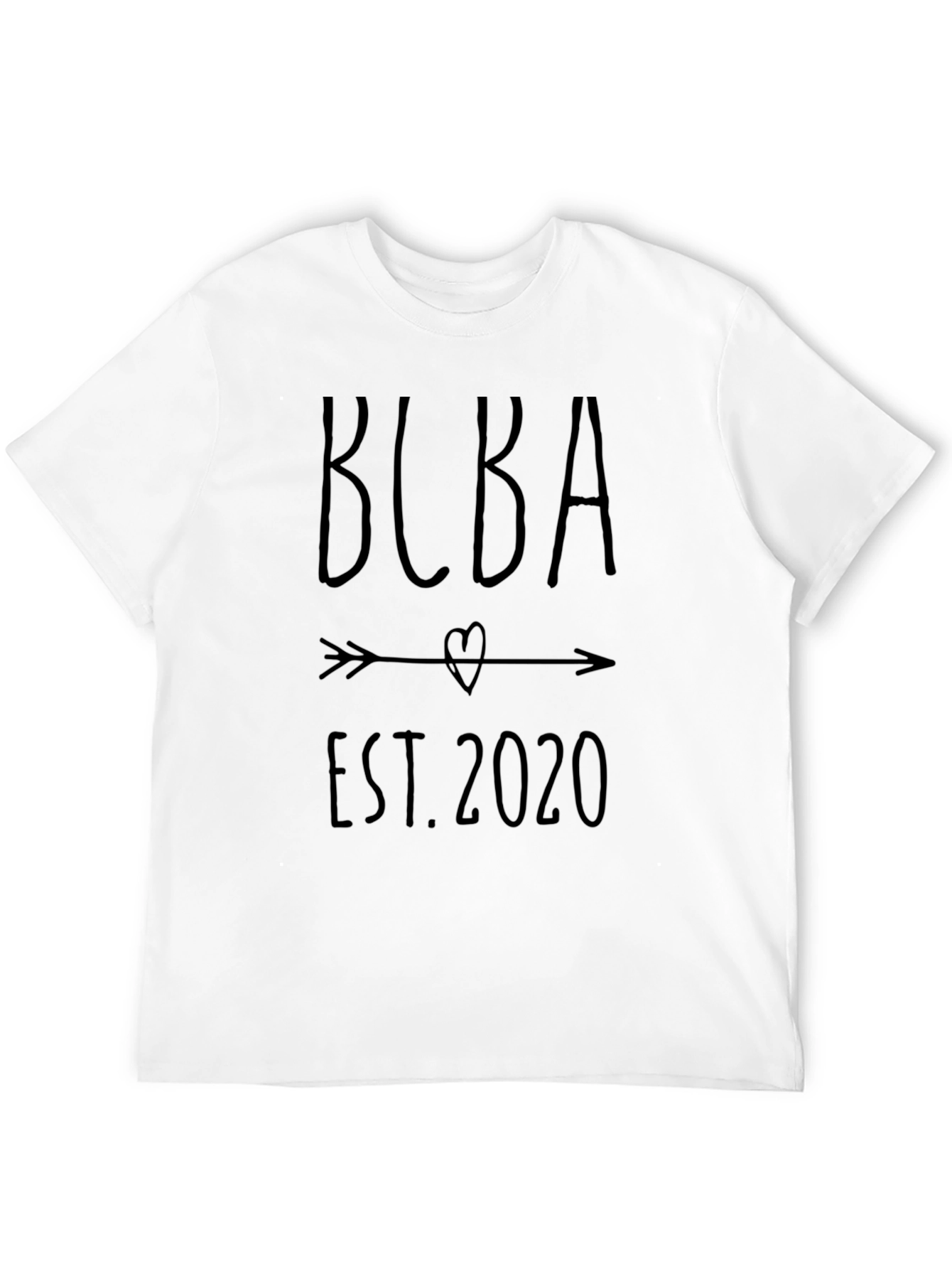 BCBA Est. 2020 Arrow Heart Black T-Shirt