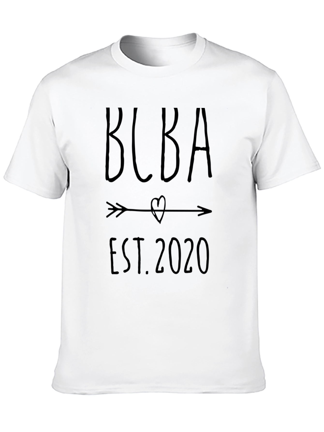 BCBA Est. 2020 Arrow Heart Black T-Shirt