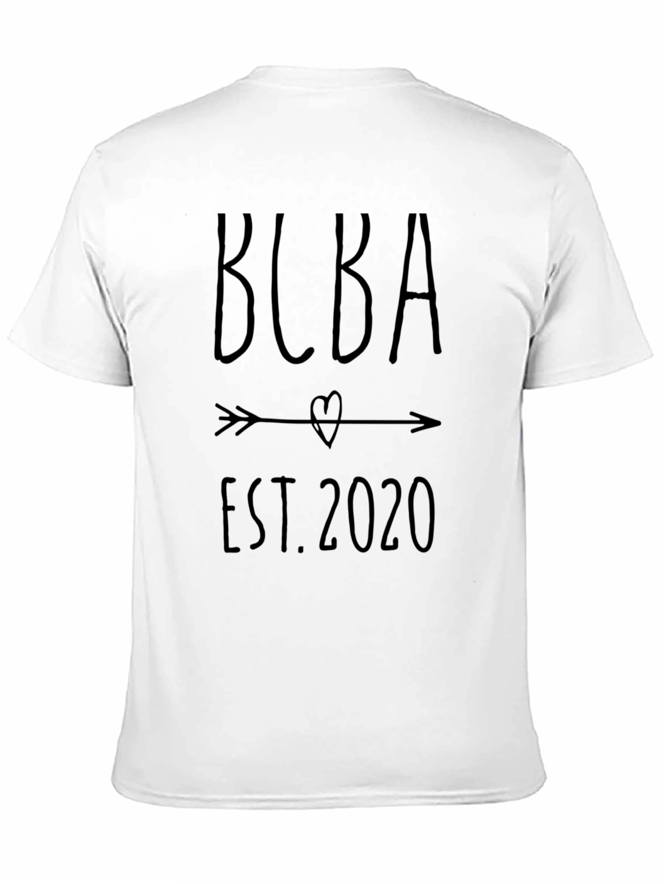BCBA Est. 2020 Arrow Heart Black T-Shirt