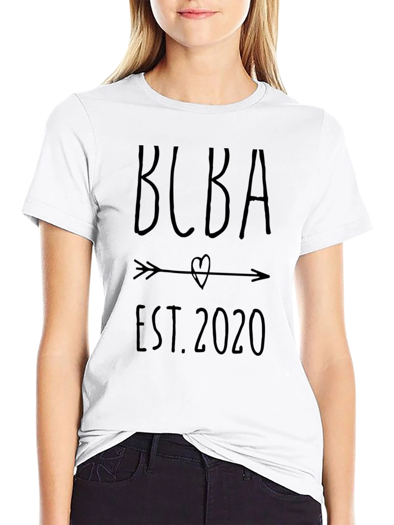 BCBA Est. 2020 Arrow Heart Black T-Shirt