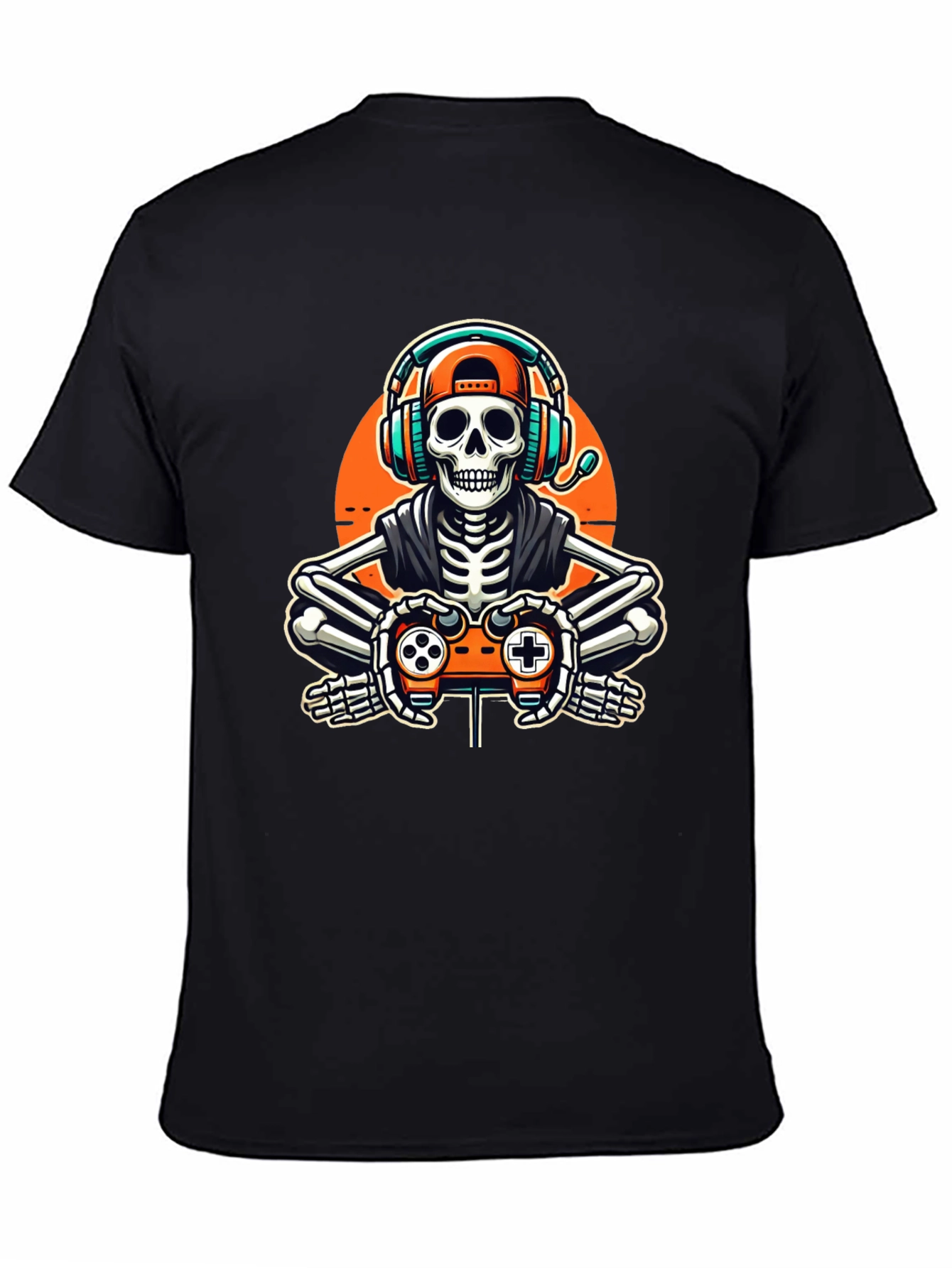 Gamer Skeleton Black T-Shirt