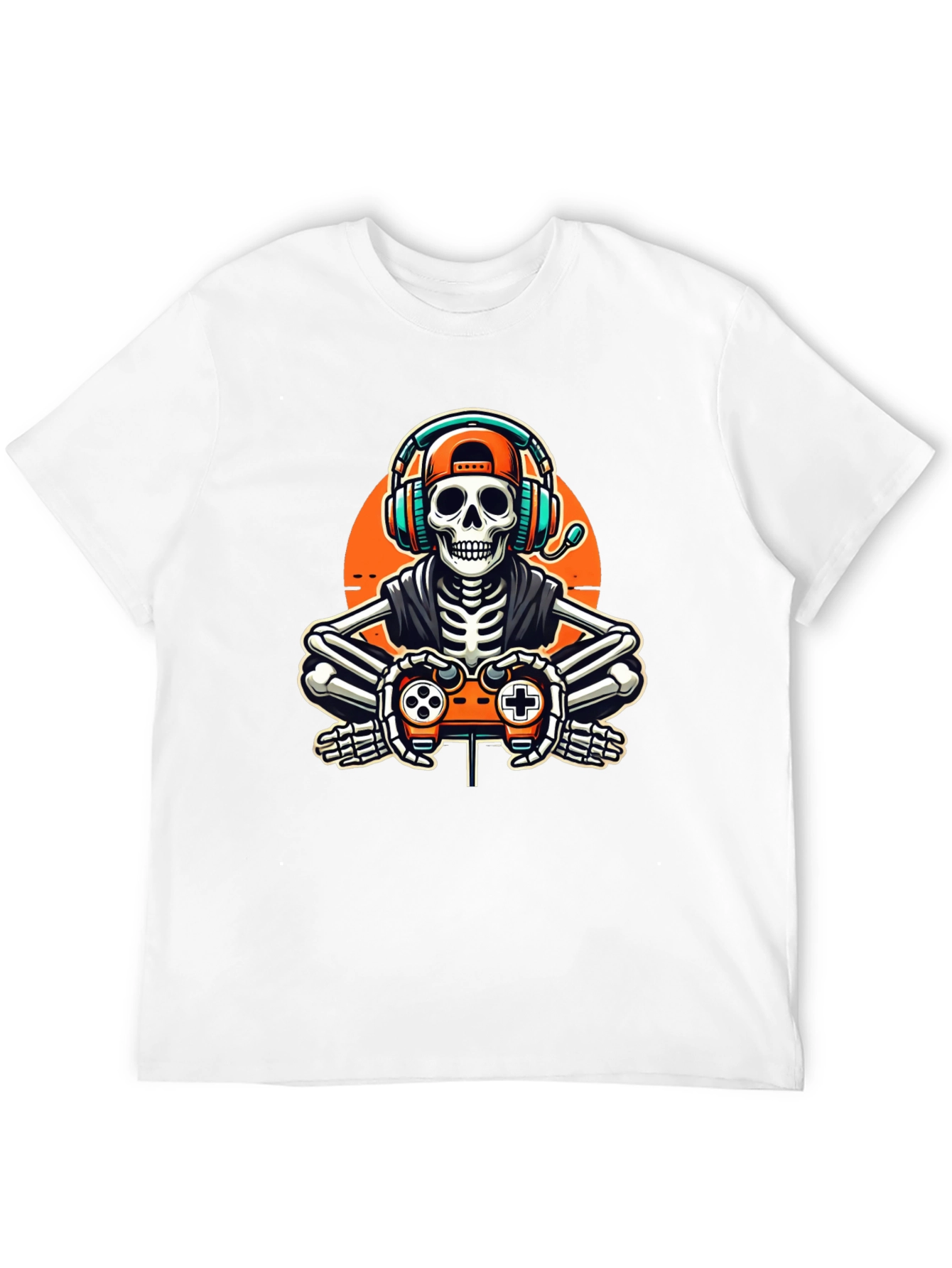 Gamer Skeleton Black T-Shirt