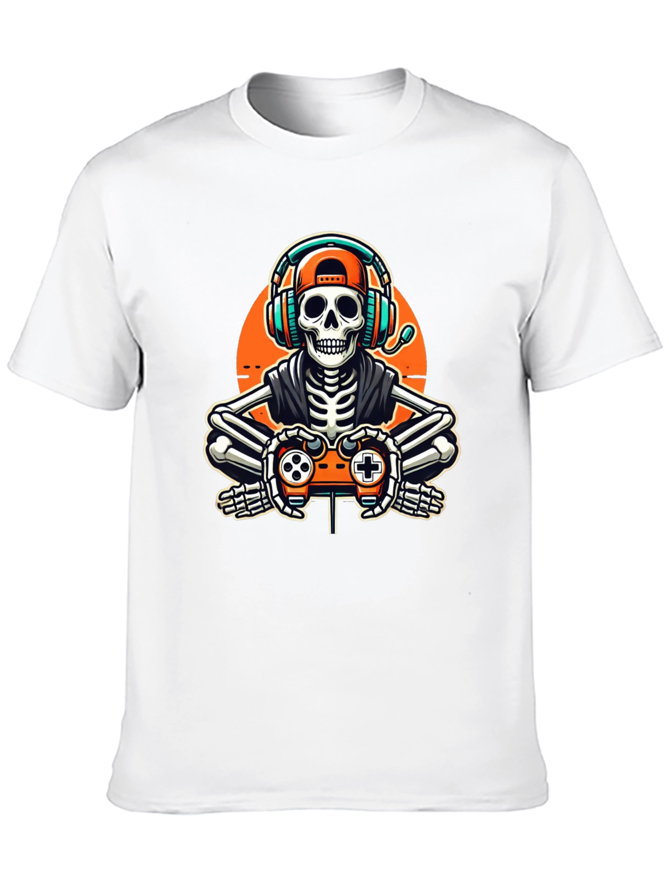 Gamer Skeleton Black T-Shirt