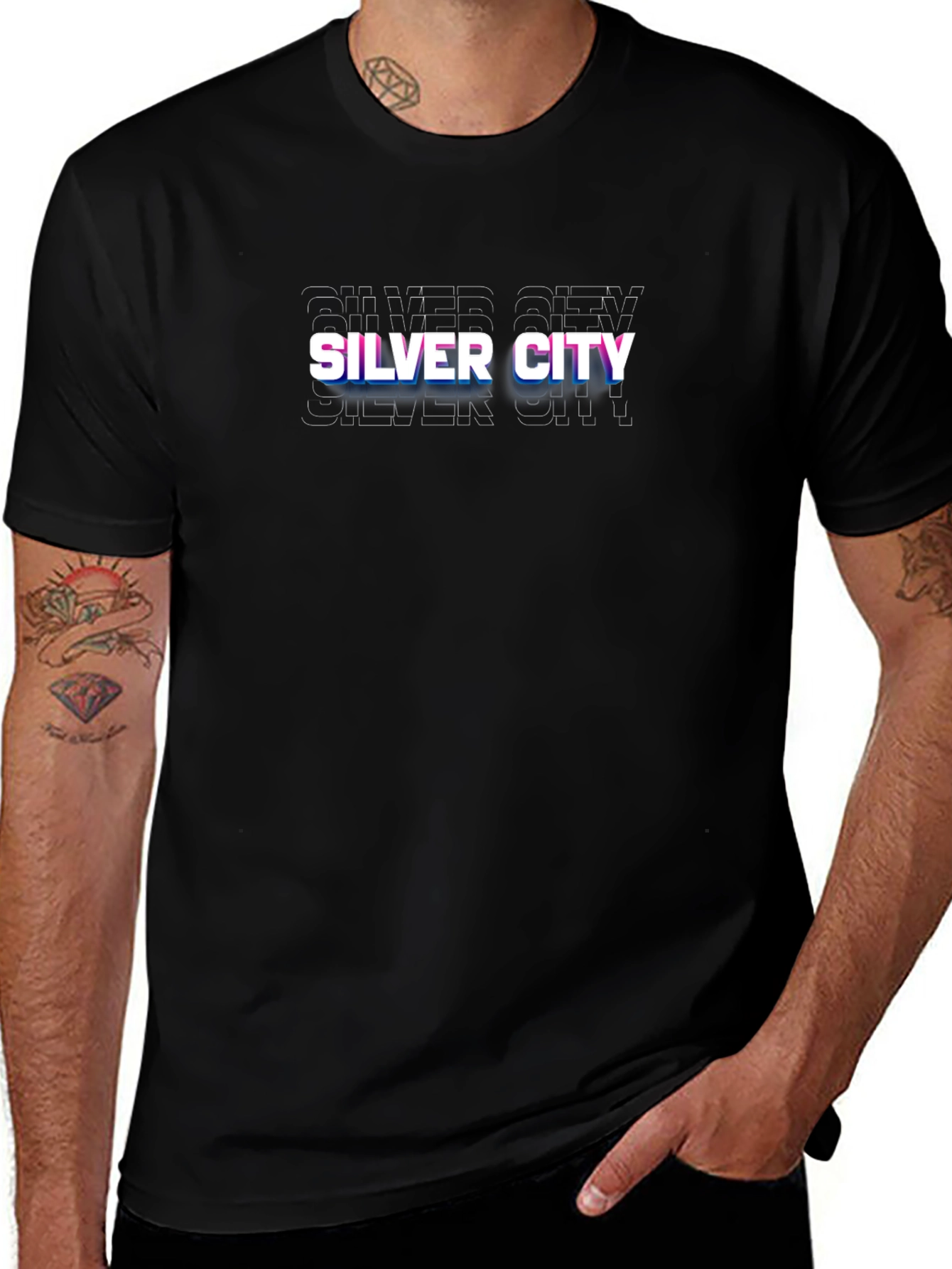 Silver City Graphic T-Shirt - Modern Style