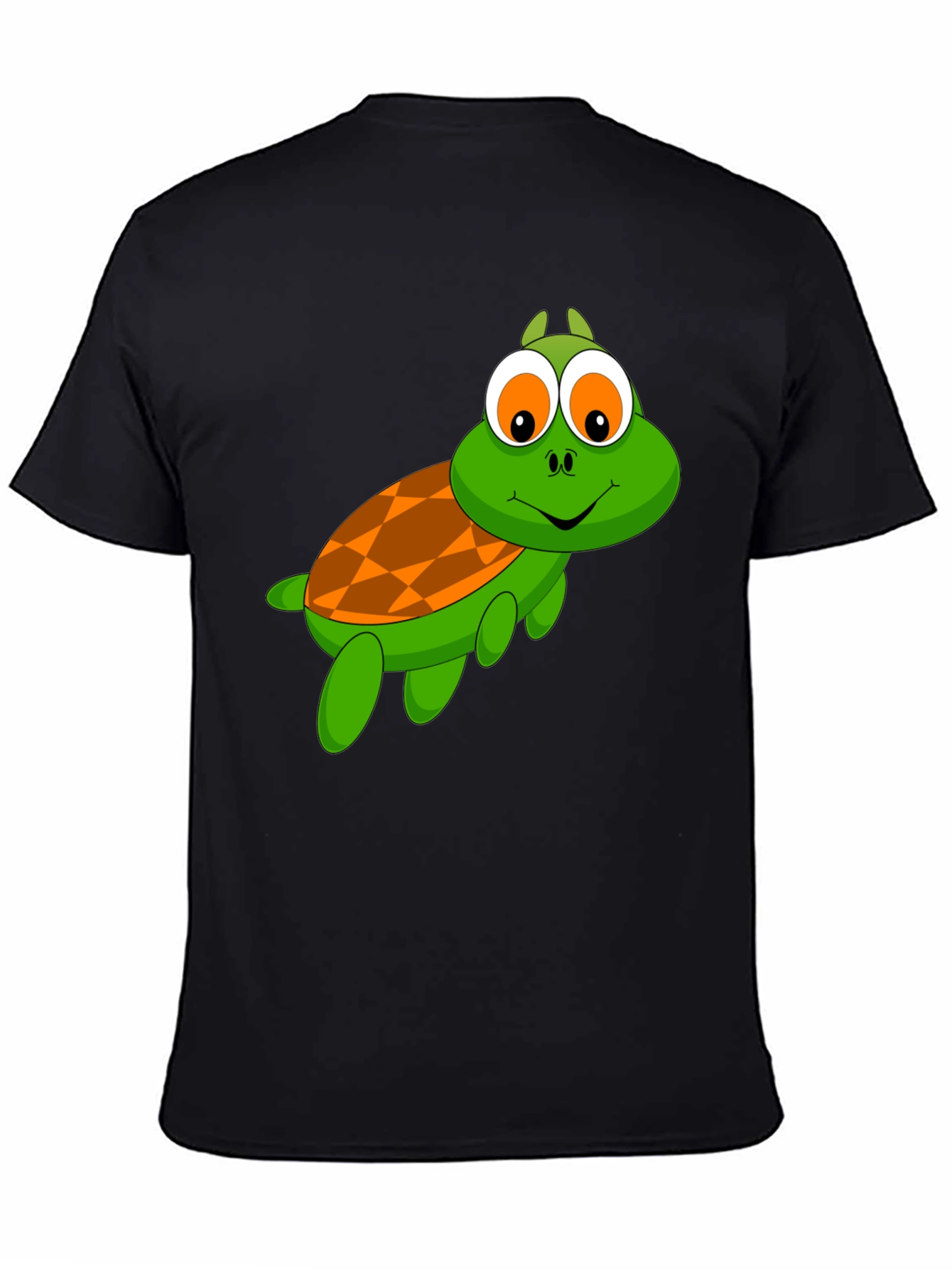 Cartoon Turtle Graphic T-Shirt