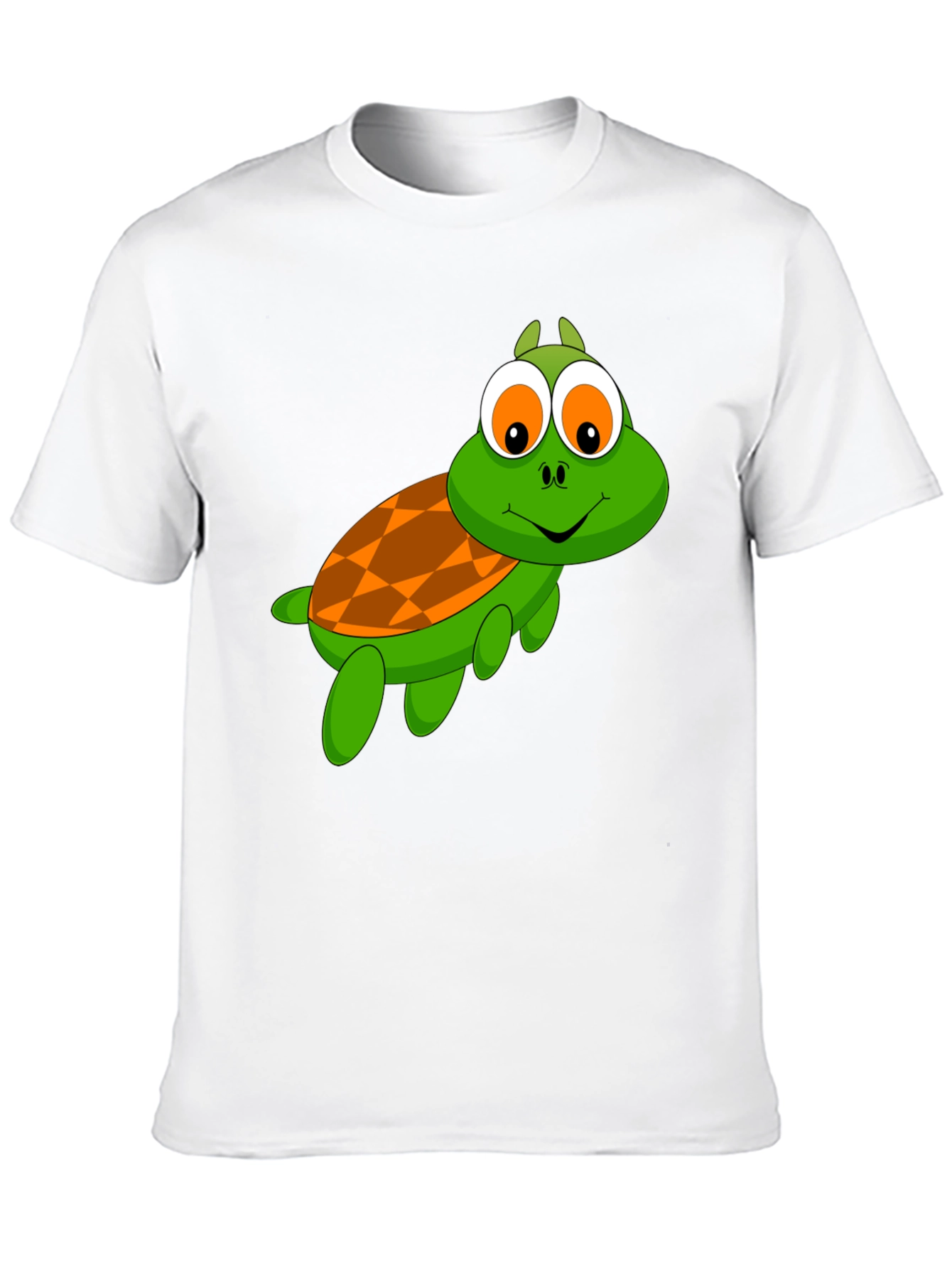 Cartoon Turtle Graphic T-Shirt
