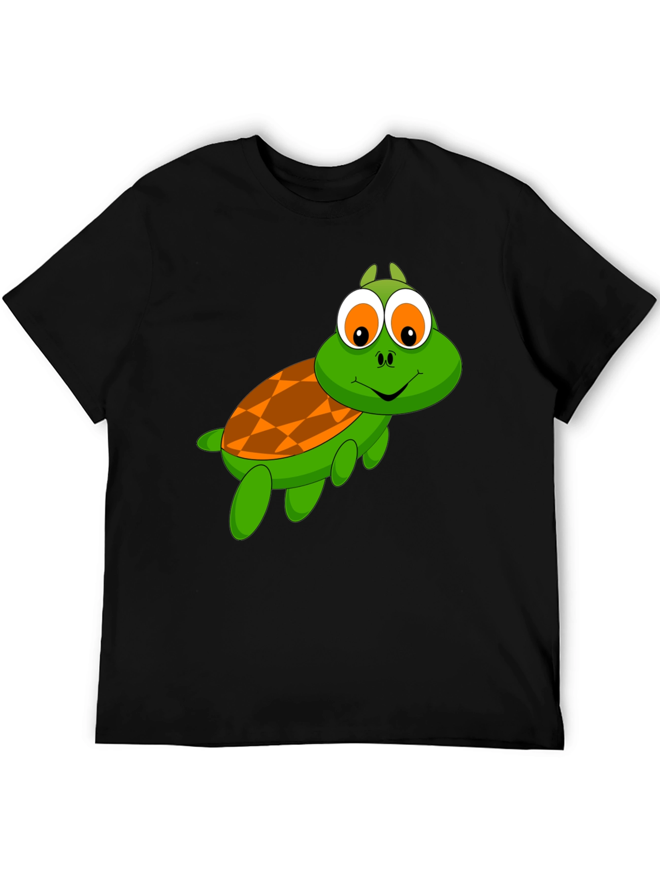 Cartoon Turtle Graphic T-Shirt