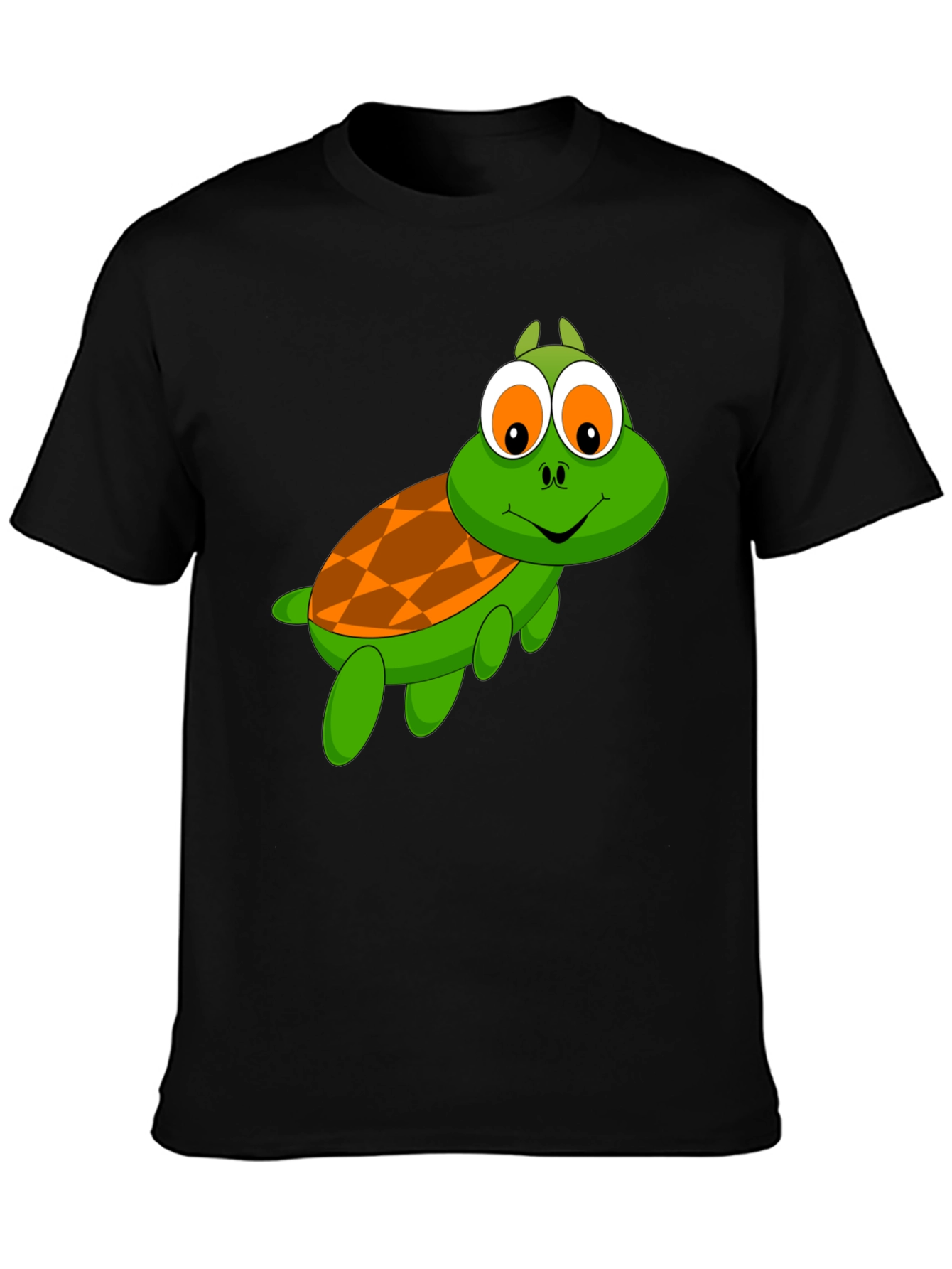 Cartoon Turtle Graphic T-Shirt