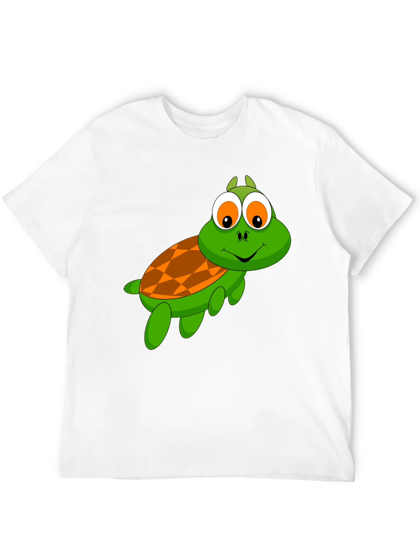 Cartoon Turtle Graphic T-Shirt