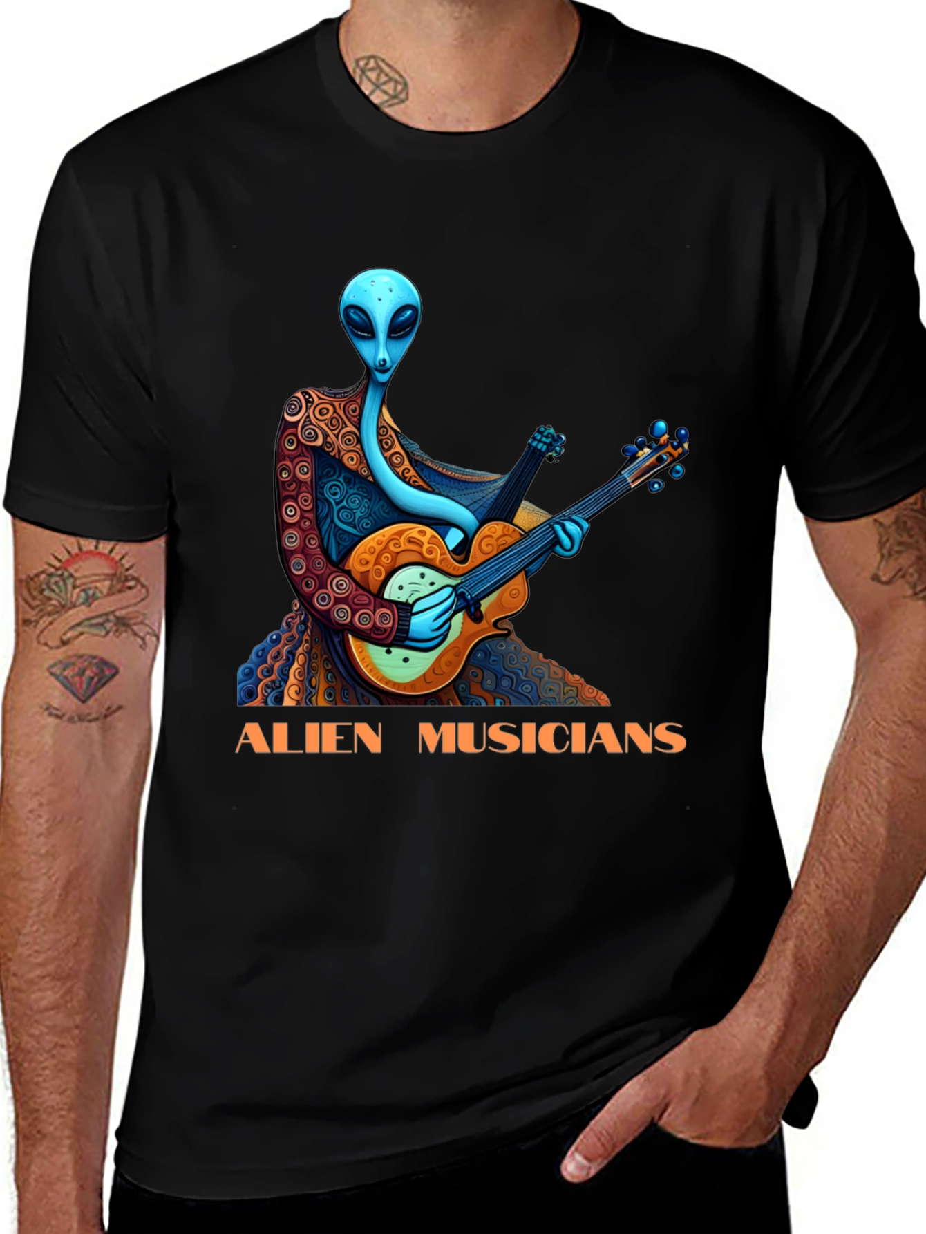 Alien Musicians Graphic T-Shirt