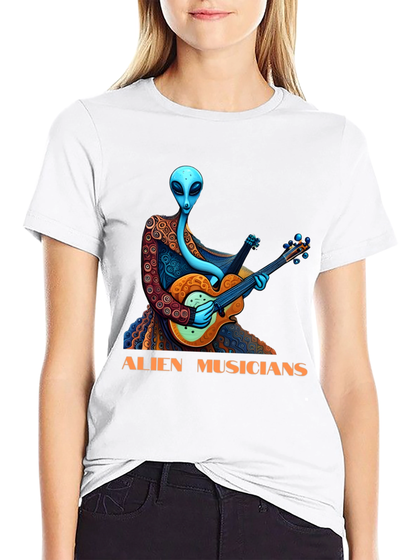 Alien Musicians Graphic T-Shirt