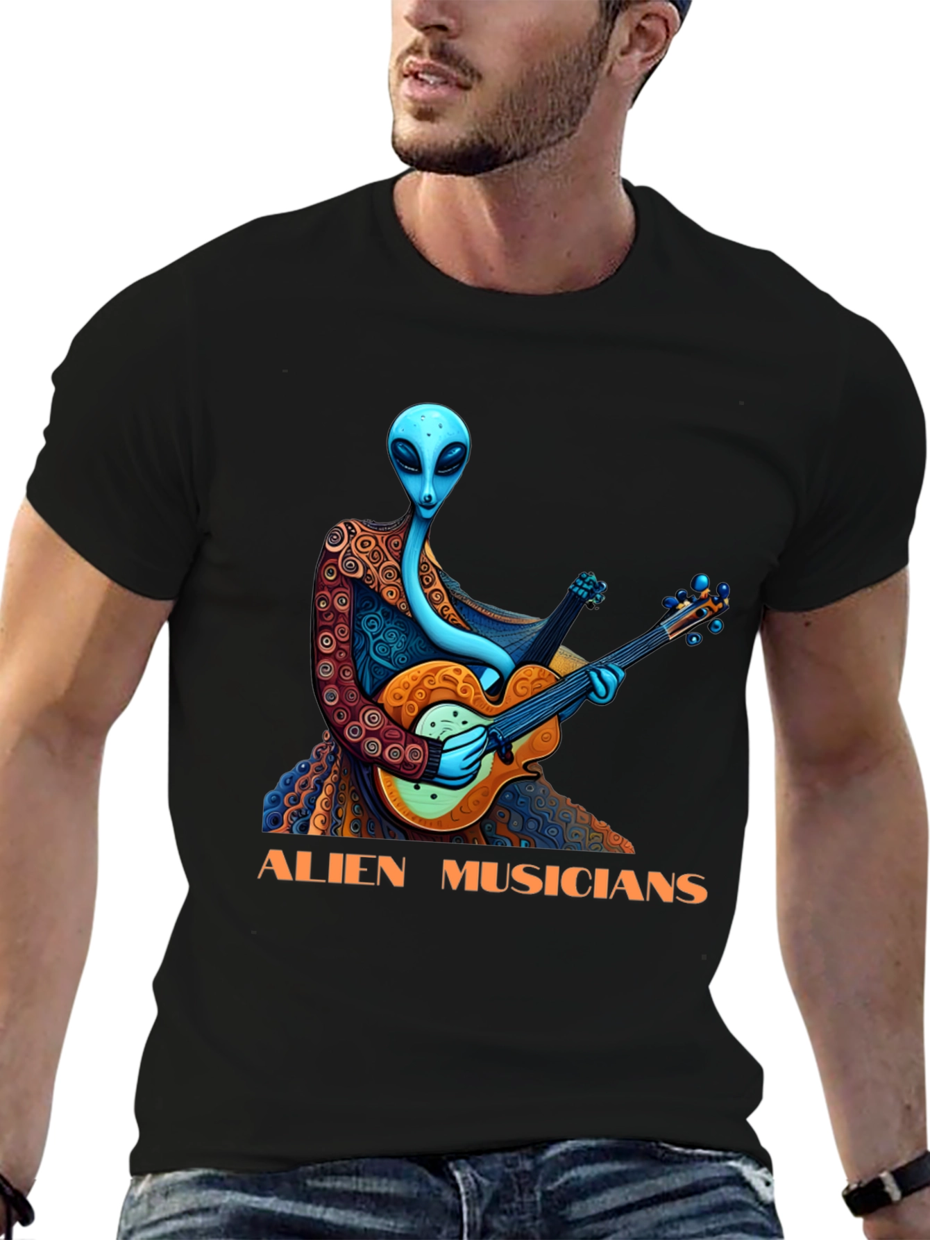 Alien Musicians Graphic T-Shirt