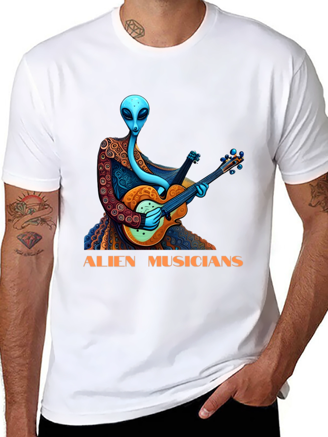 Alien Musicians Graphic T-Shirt