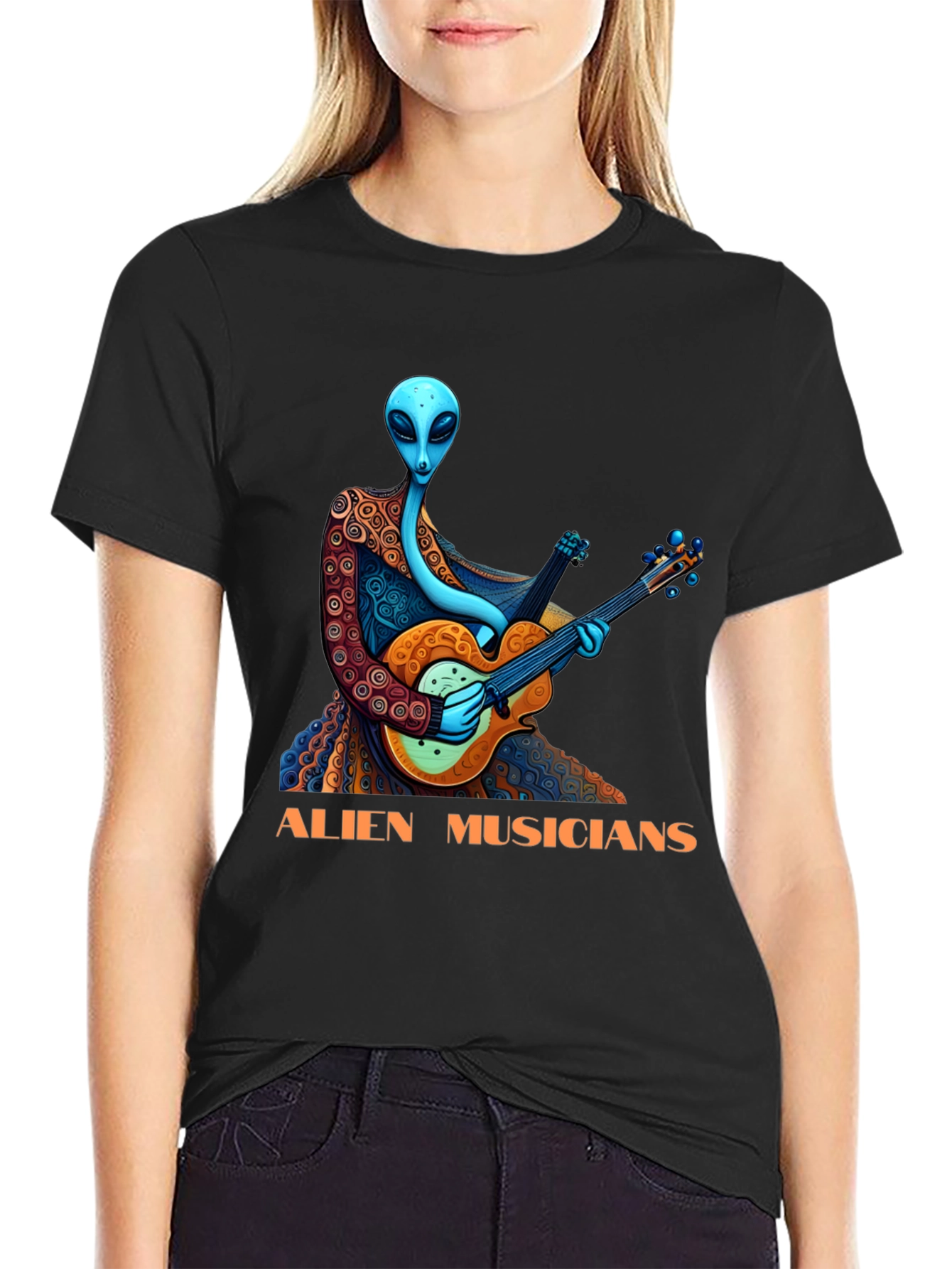Alien Musicians Graphic T-Shirt