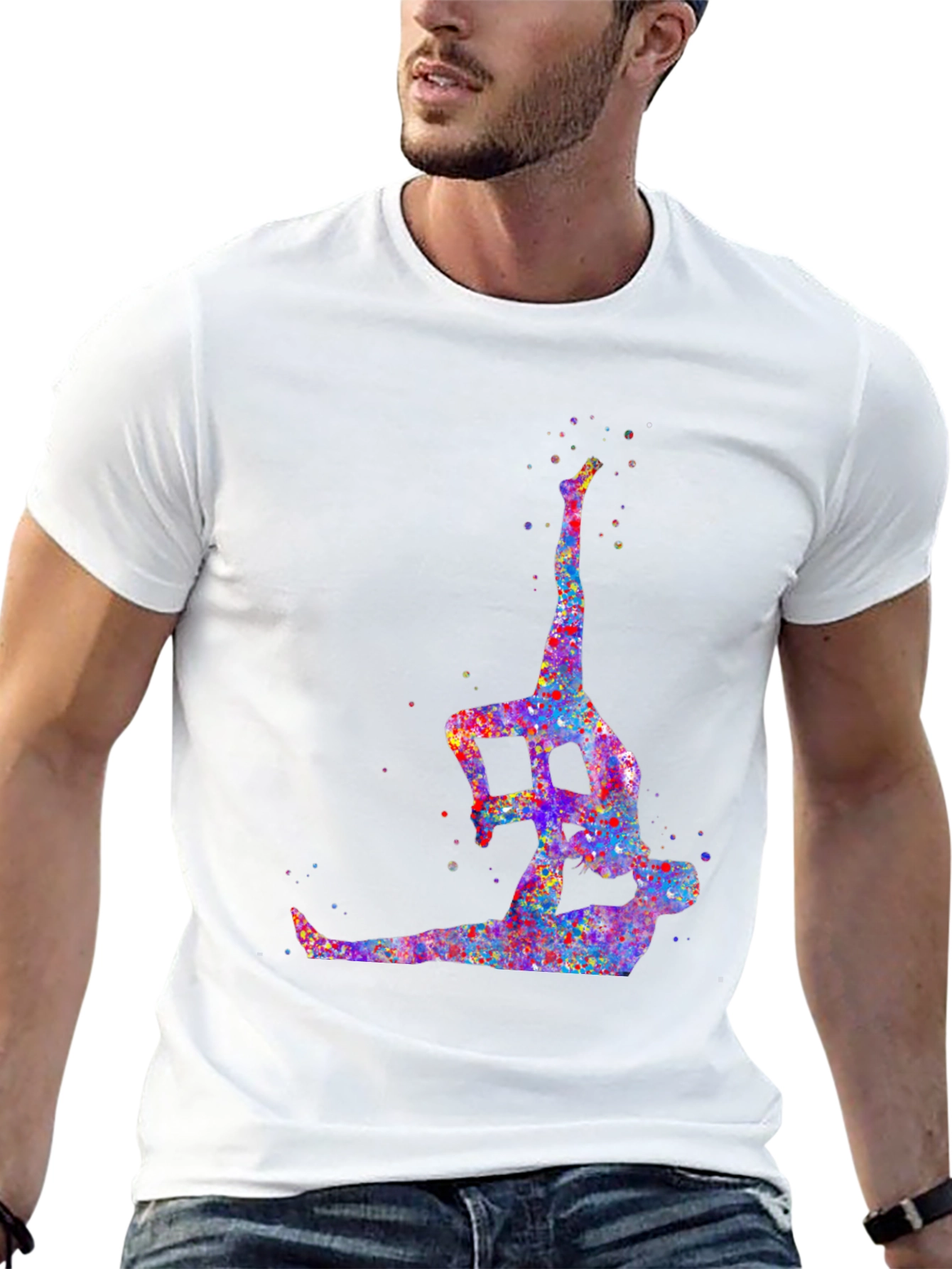 Acrobatic Watercolor Graphic Tee