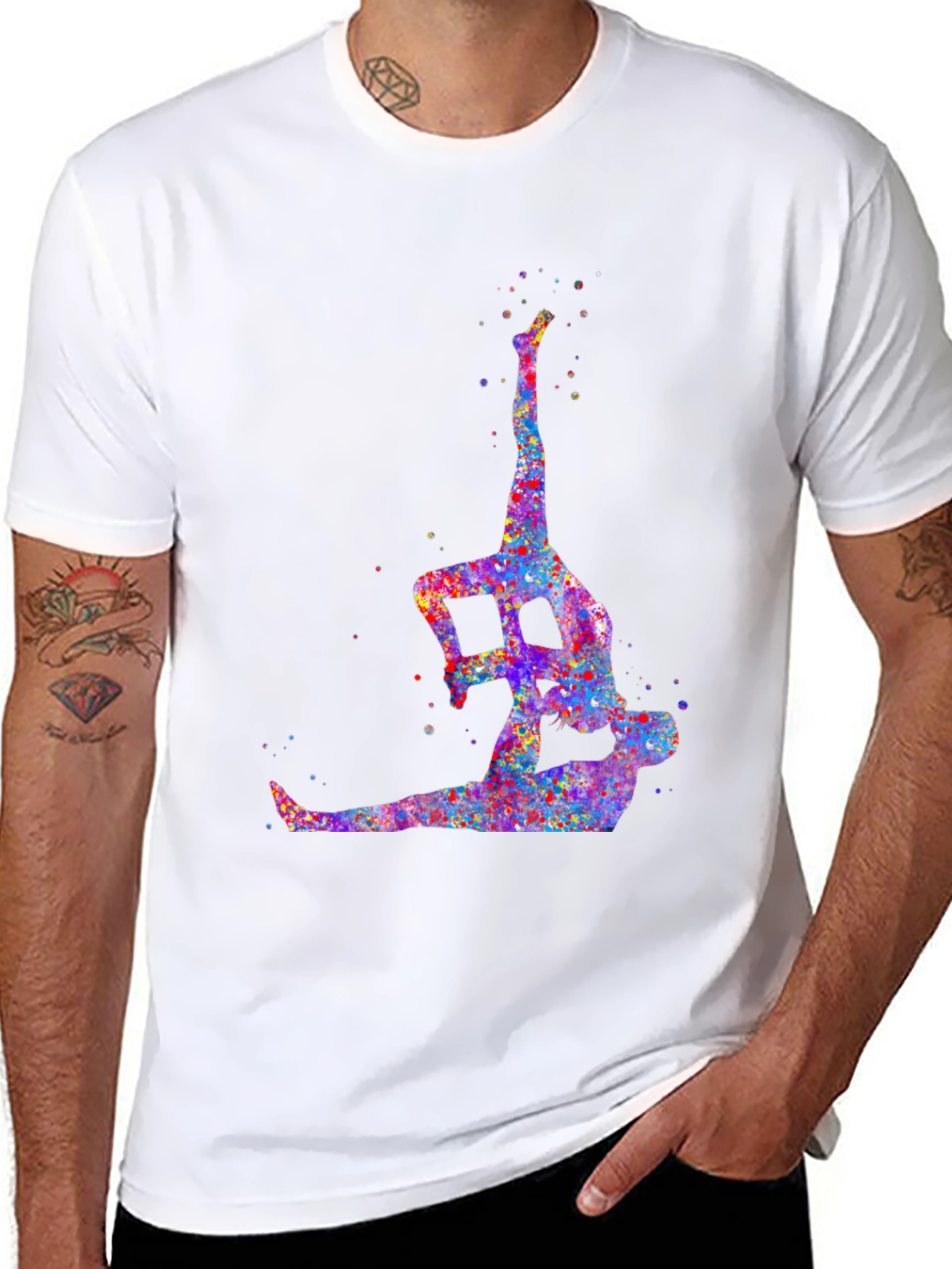 Acrobatic Watercolor Graphic Tee