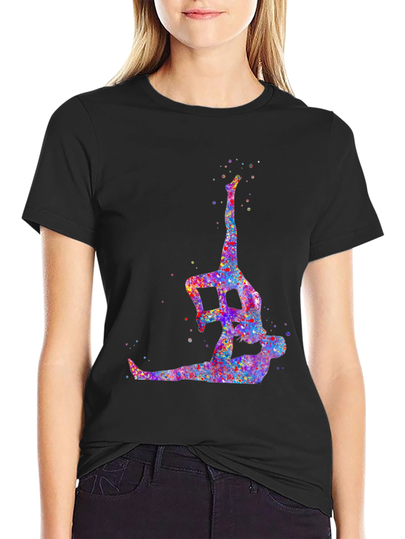 Acrobatic Watercolor Graphic Tee