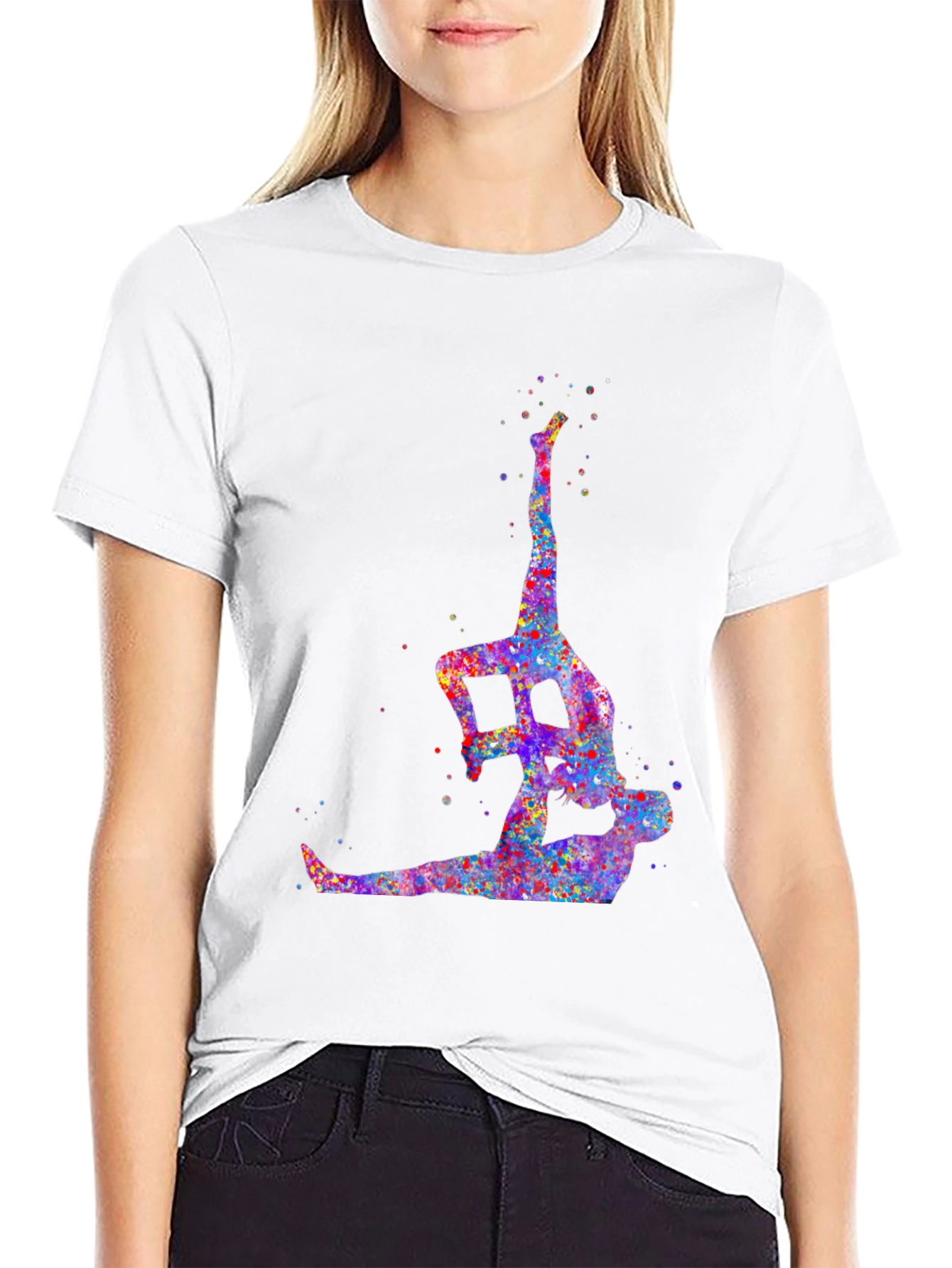 Acrobatic Watercolor Graphic Tee