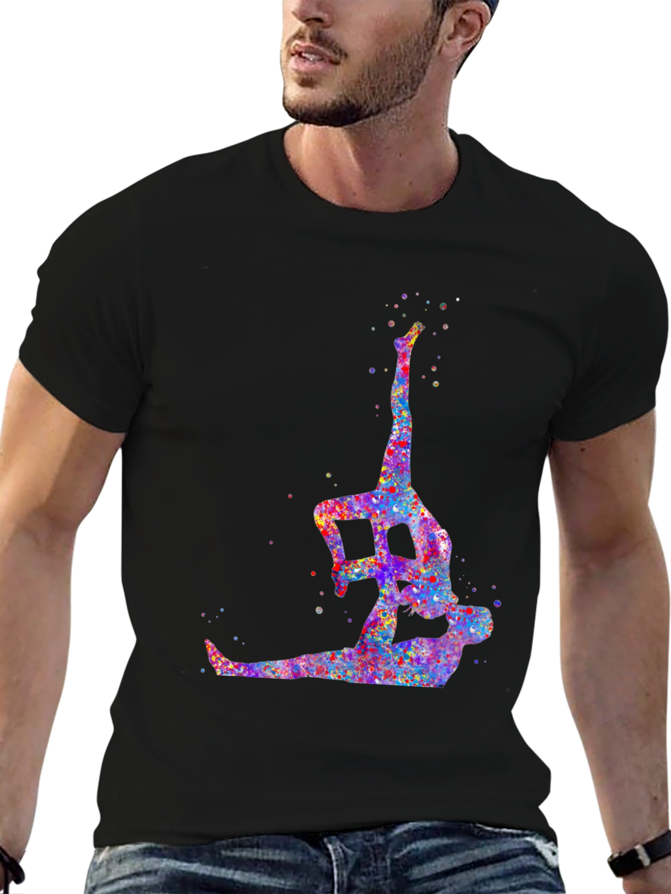 Acrobatic Watercolor Graphic Tee